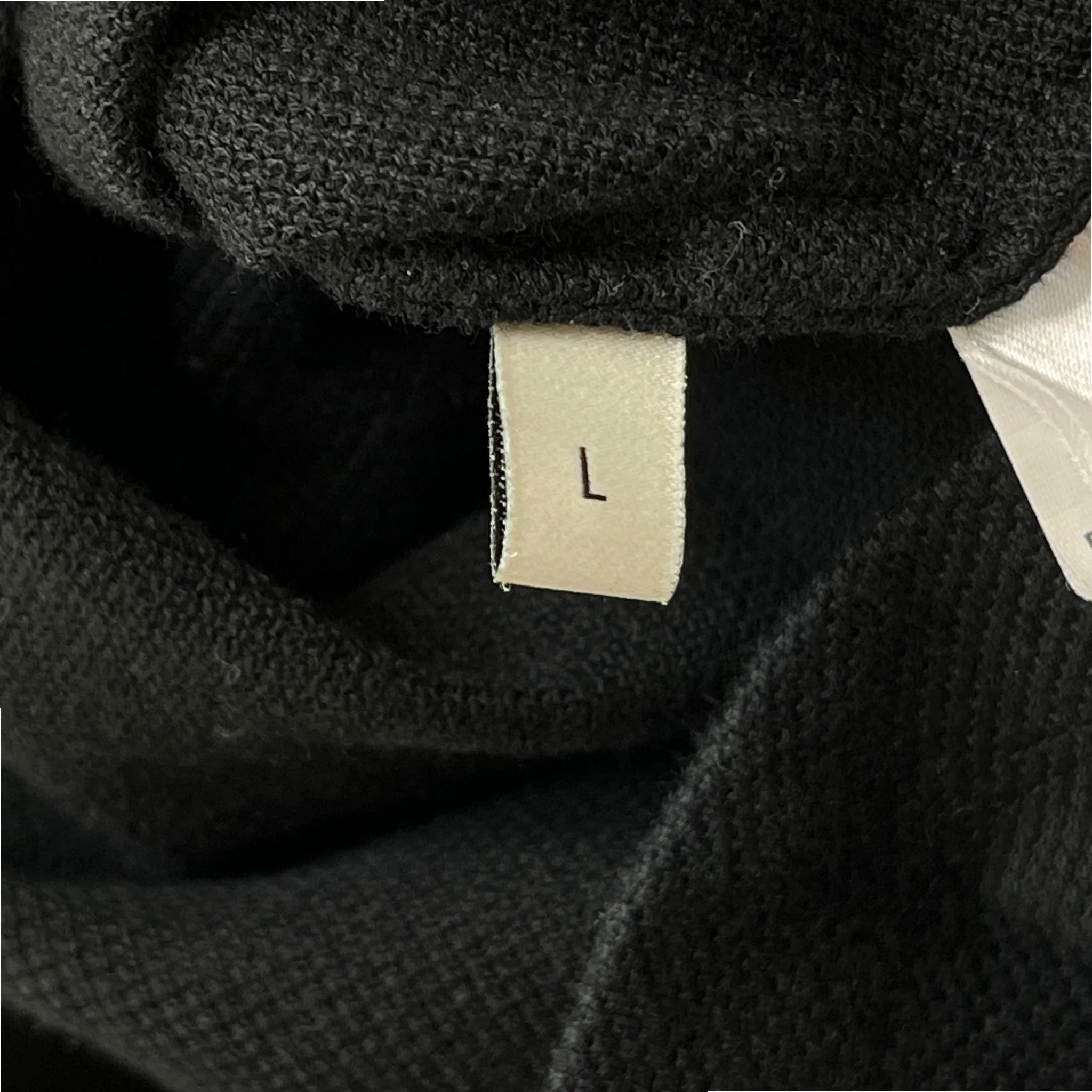 Men's Tape Logo Polo Shirt Black Size L - Image 7