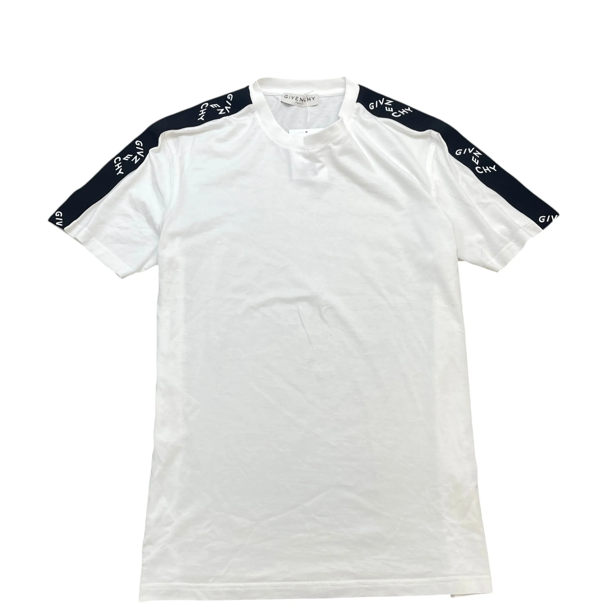 Men's Tape Logo T-Shirt White Size M