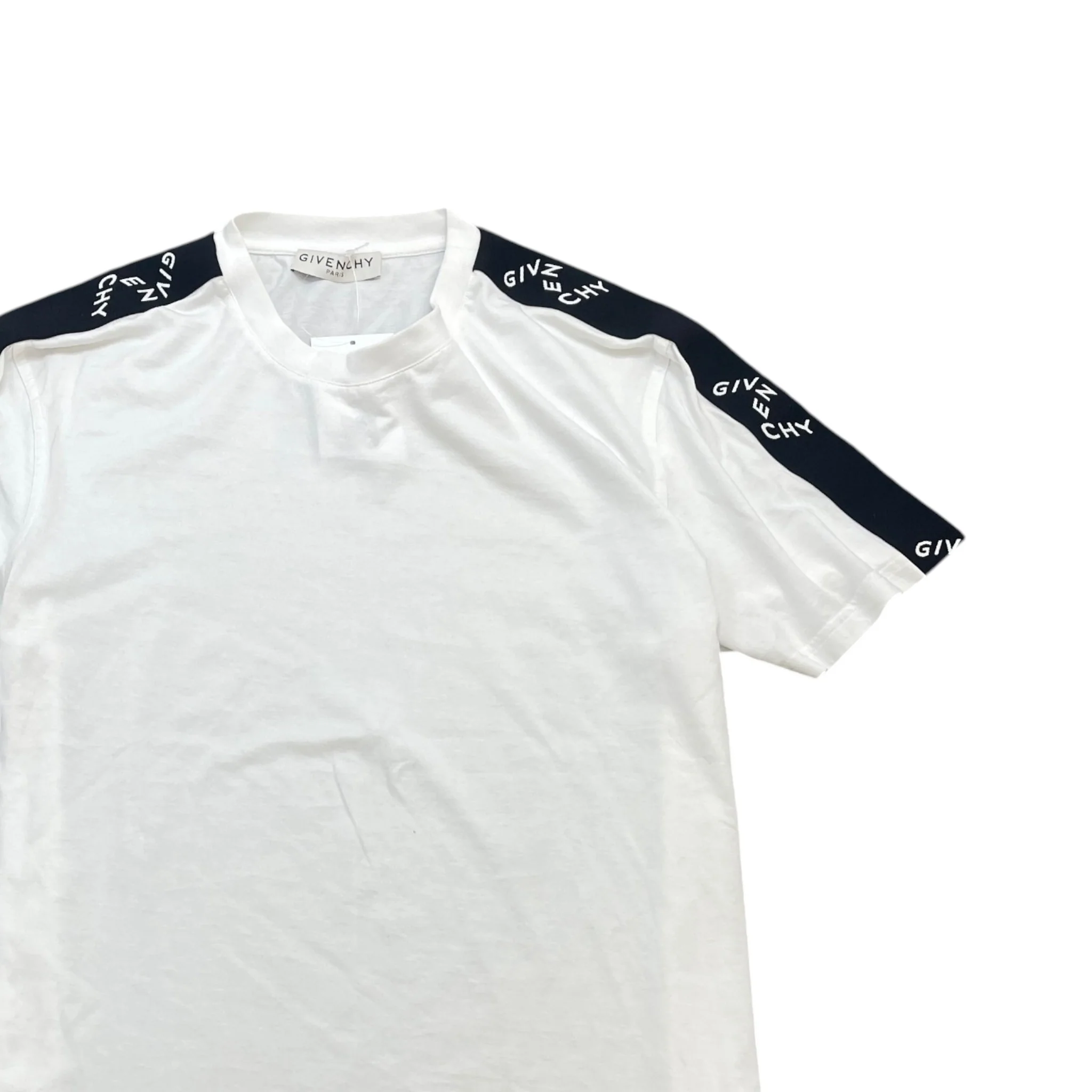 Men's Tape Logo T-Shirt White Size M - Image 3