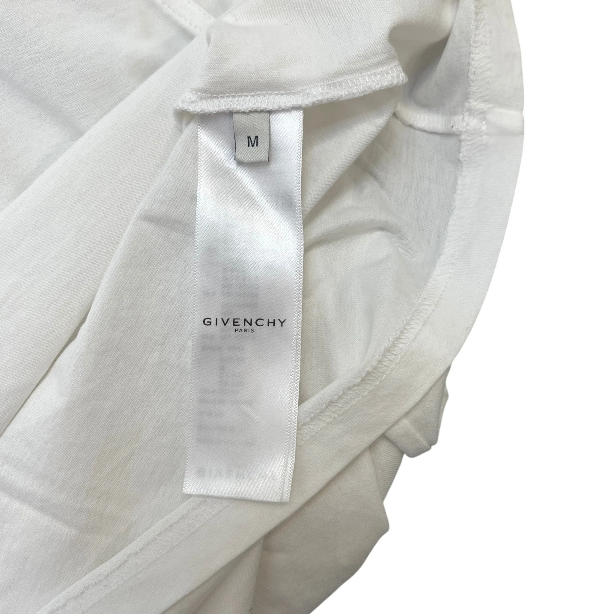 Men's Tape Logo T-Shirt White Size M - Image 7