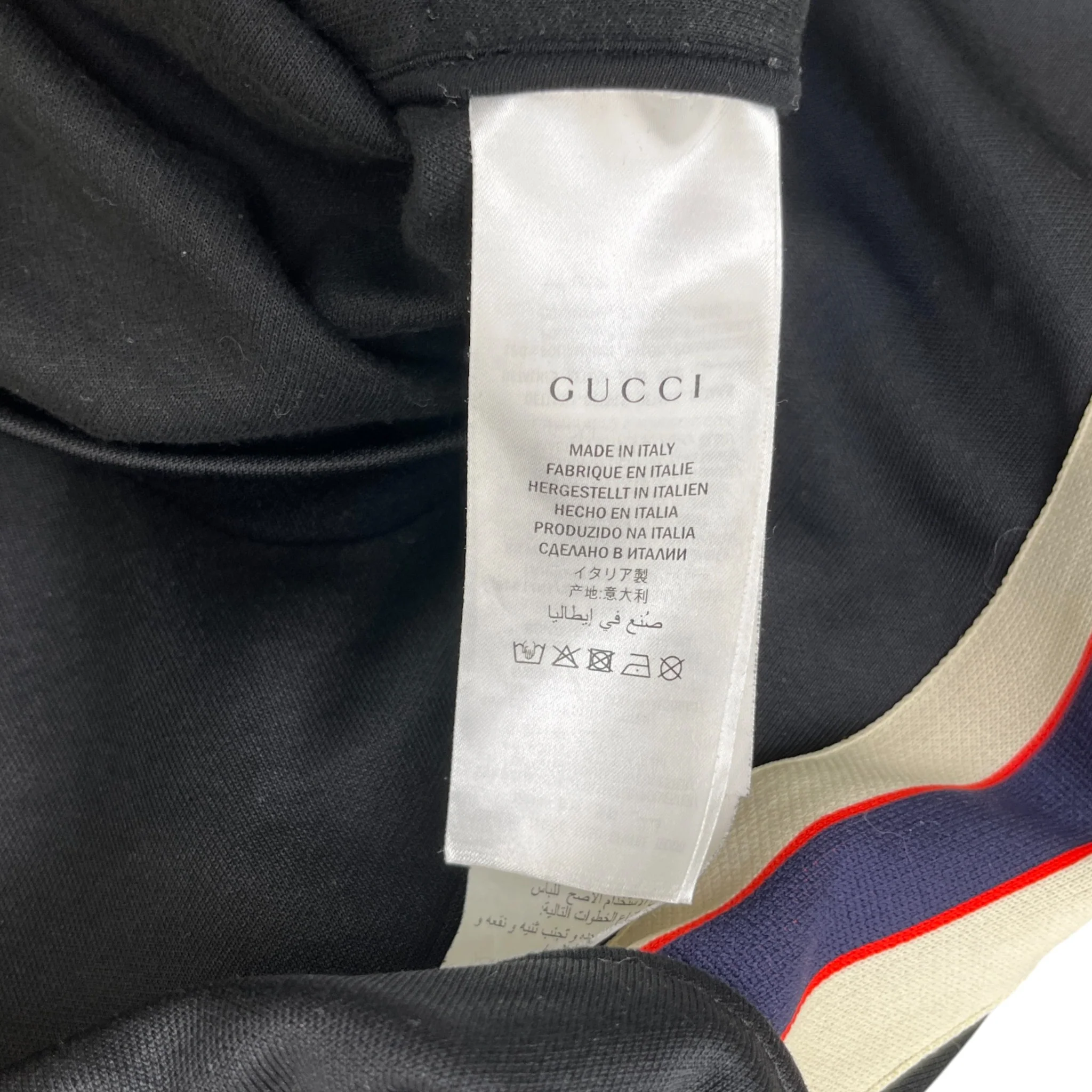 Men's Tape Logo Track Jacket Black Size S - Image 6