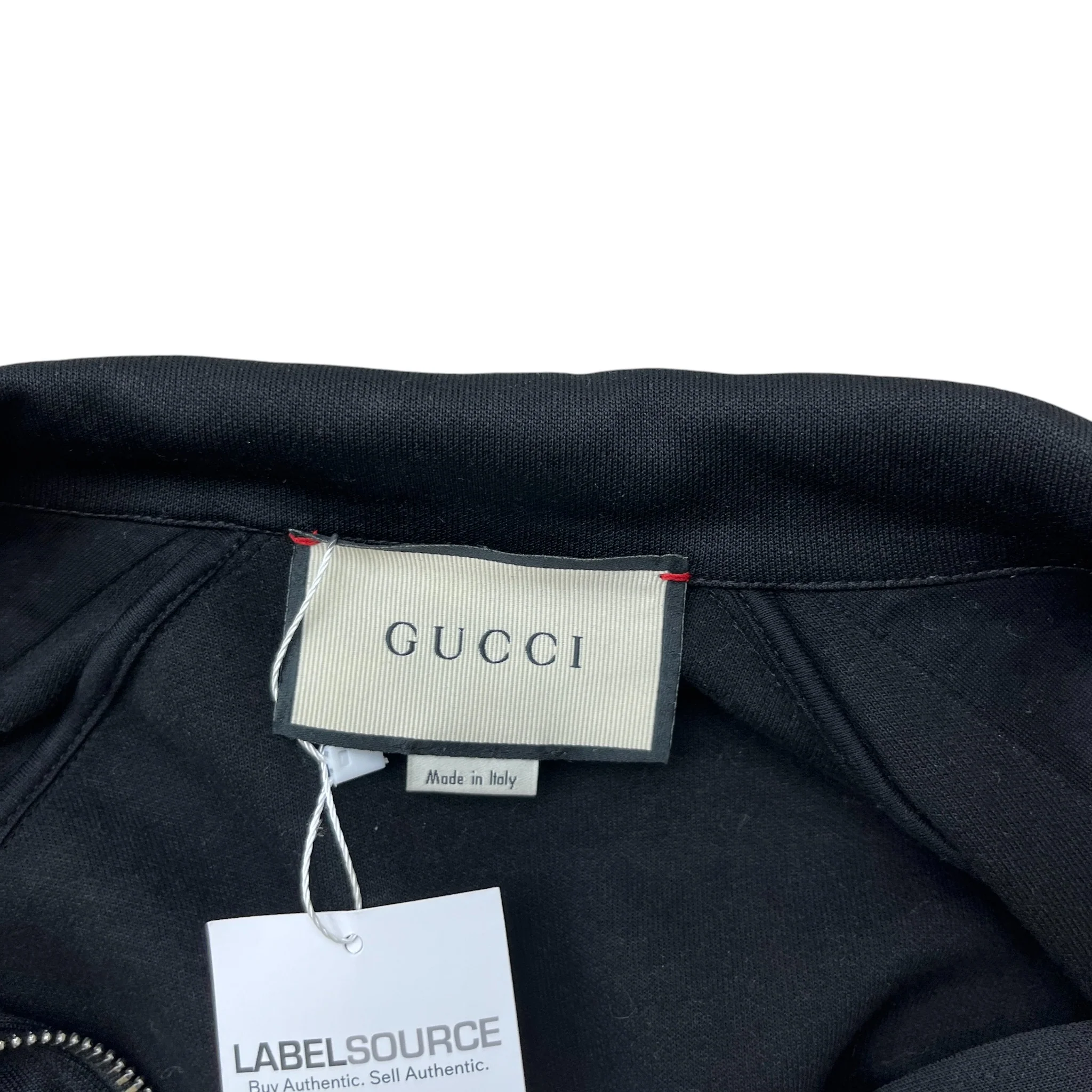 Men's Tape Logo Track Jacket Black Size S - Image 7