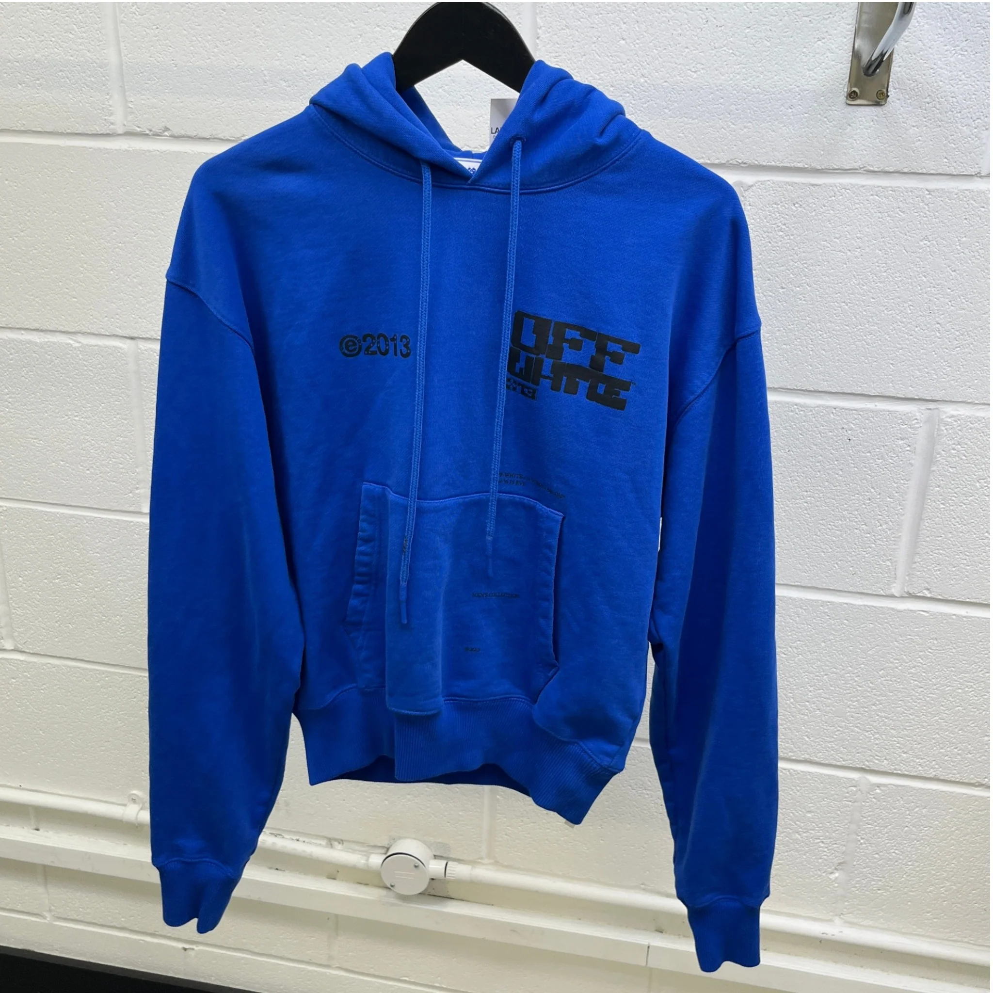 Men's Tech Marker Hoodie Blue Size XS - Image 8