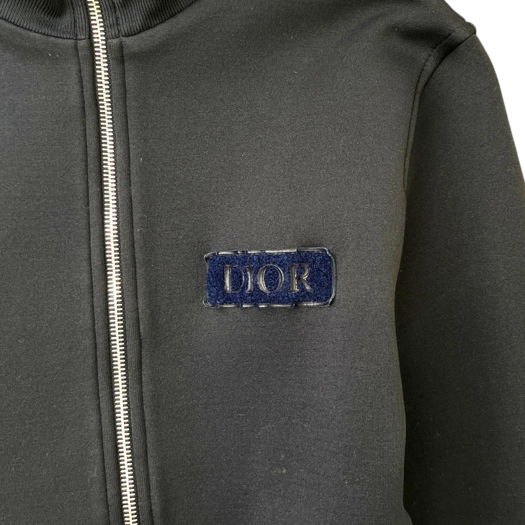 Men's Technical Fabric Track Jacket Navy Size XS - Image 5