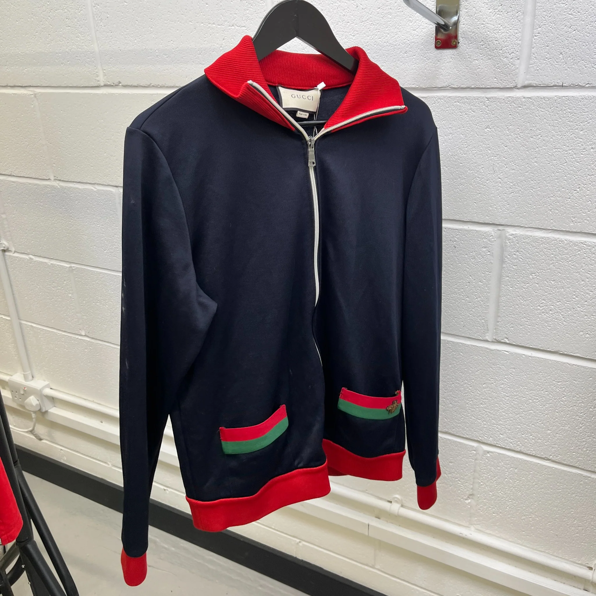 Men's Technical Jersey Jacket Navy Size M - Image 7