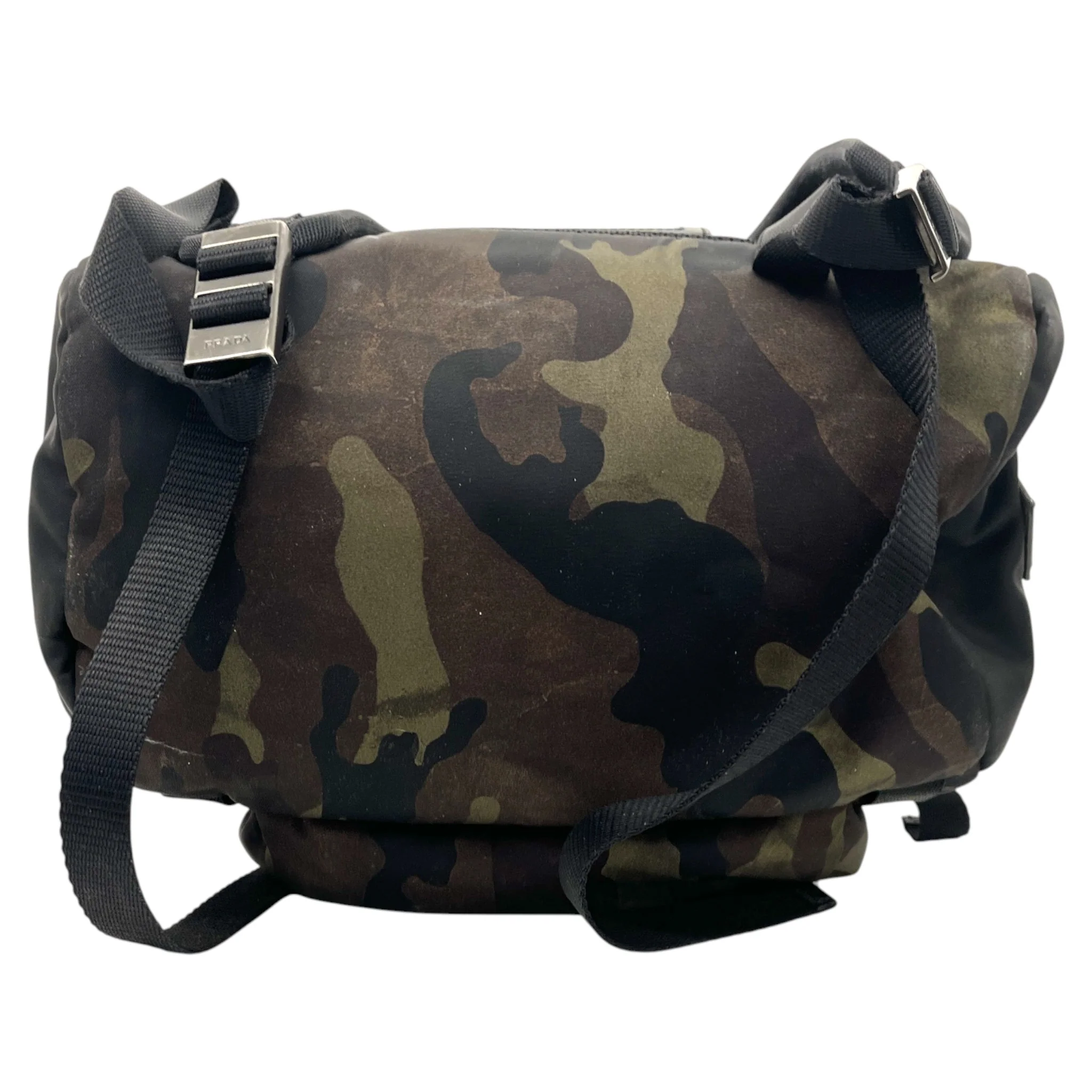 Men's Tessuto Camouflage Plaque Backpack Black - Image 6