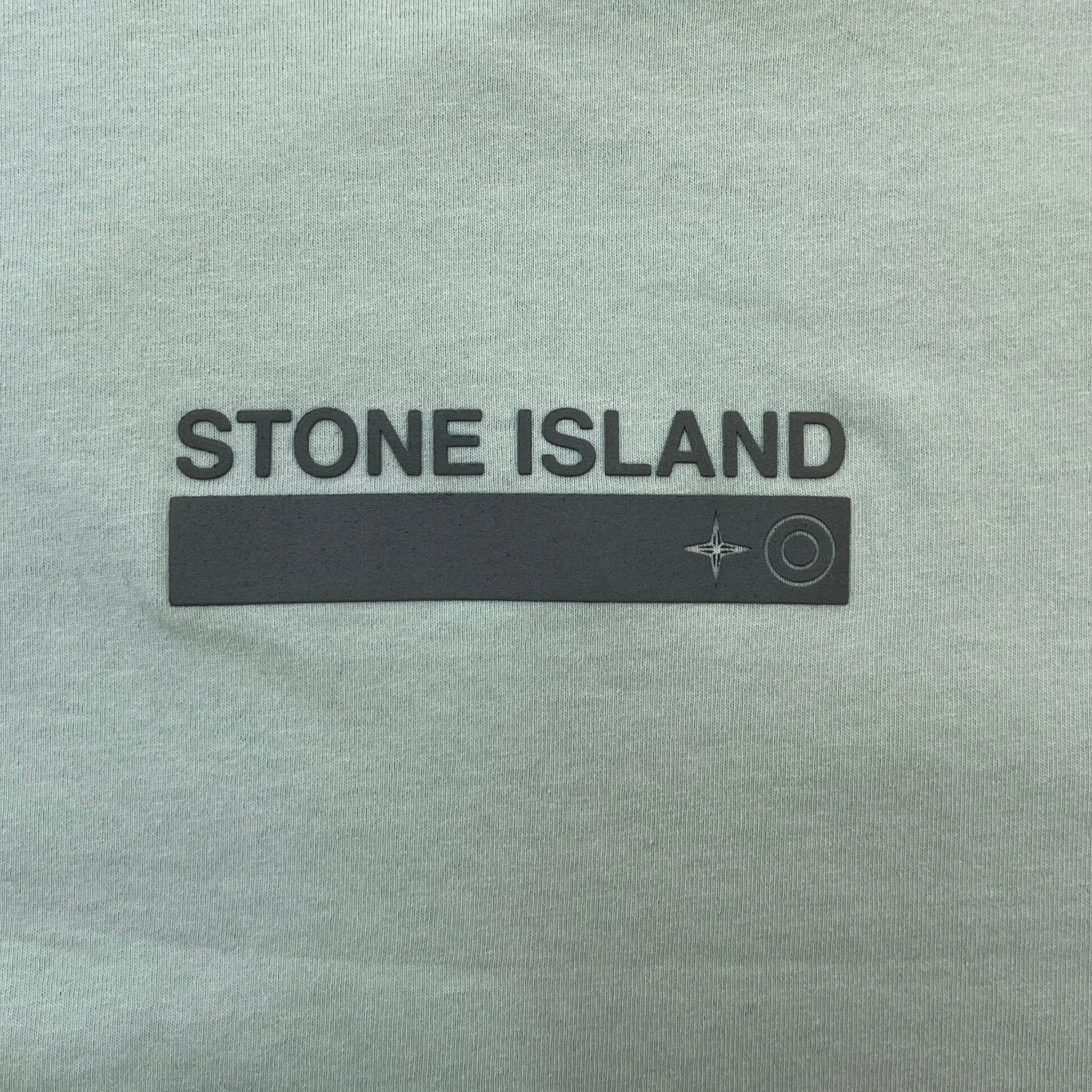 Men's Three Print T-Shirt Green Size M - Image 6