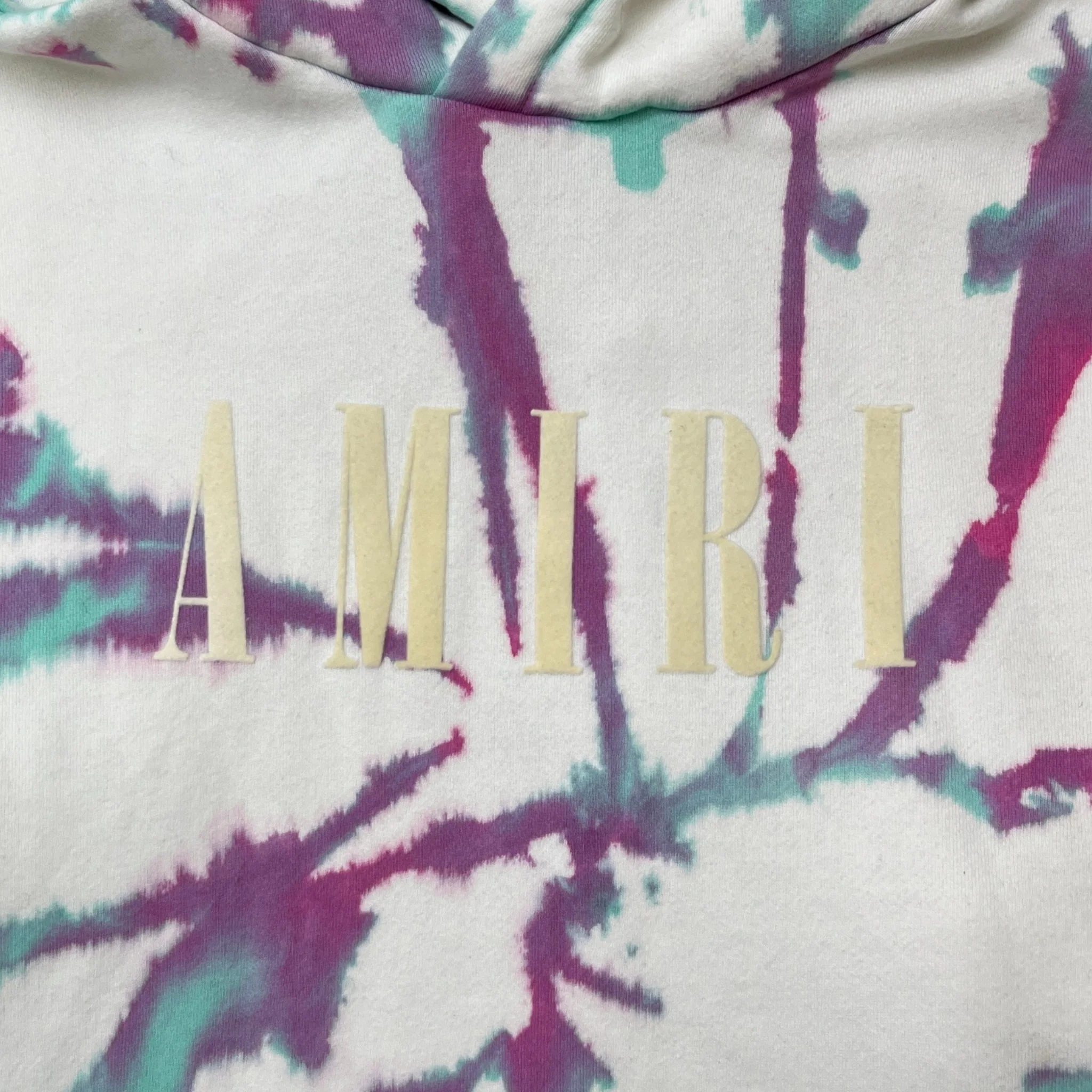 Men's Tie Dye Core Logo Hoodie Multi-Coloured Size XL - Image 5