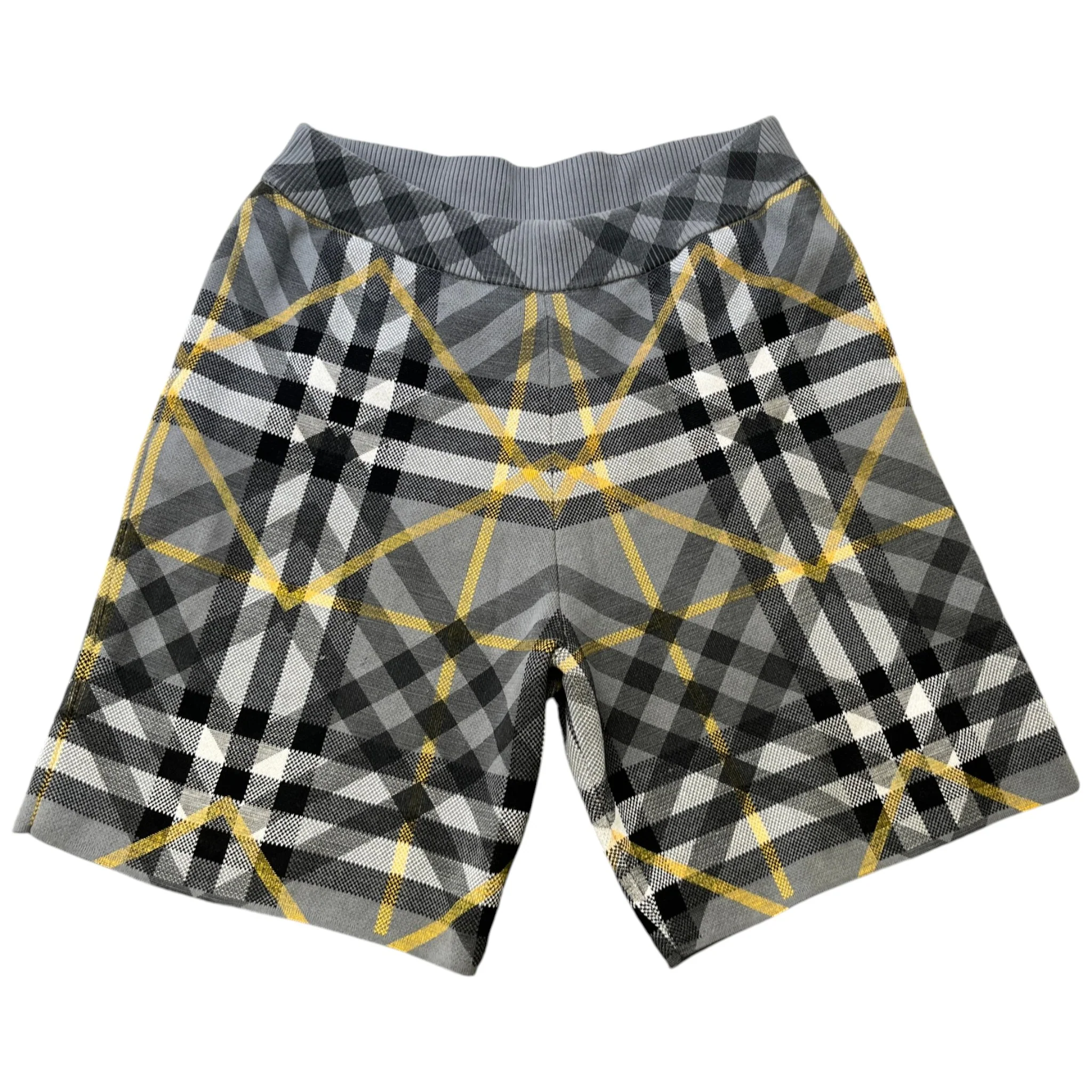 Men's Tilton Check Shorts Grey Size L
