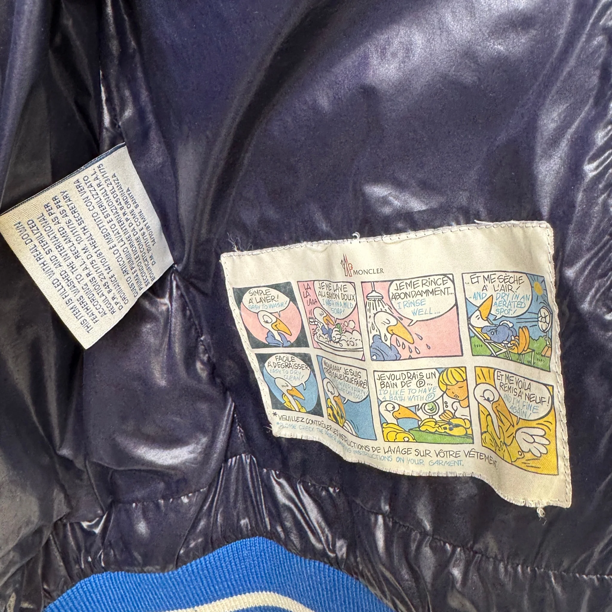 Men's Tissu Down Jacket Blue Size 1 / S - Image 5