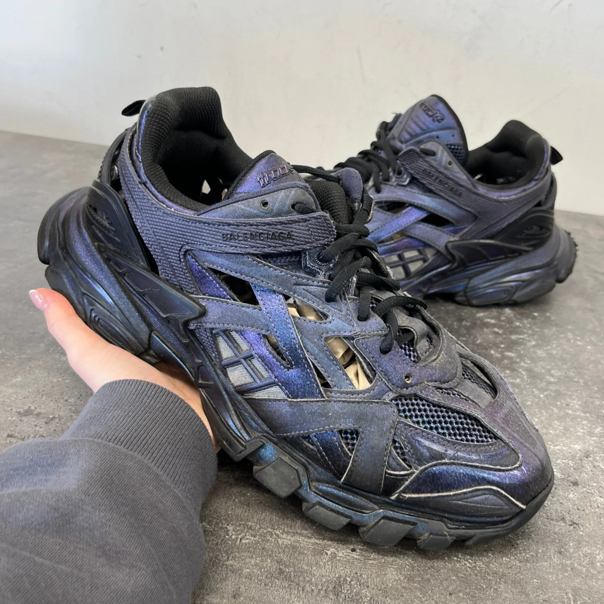 Men's Track 2 Low Trainers Purple Size EU 45 / UK 11 - Image 13