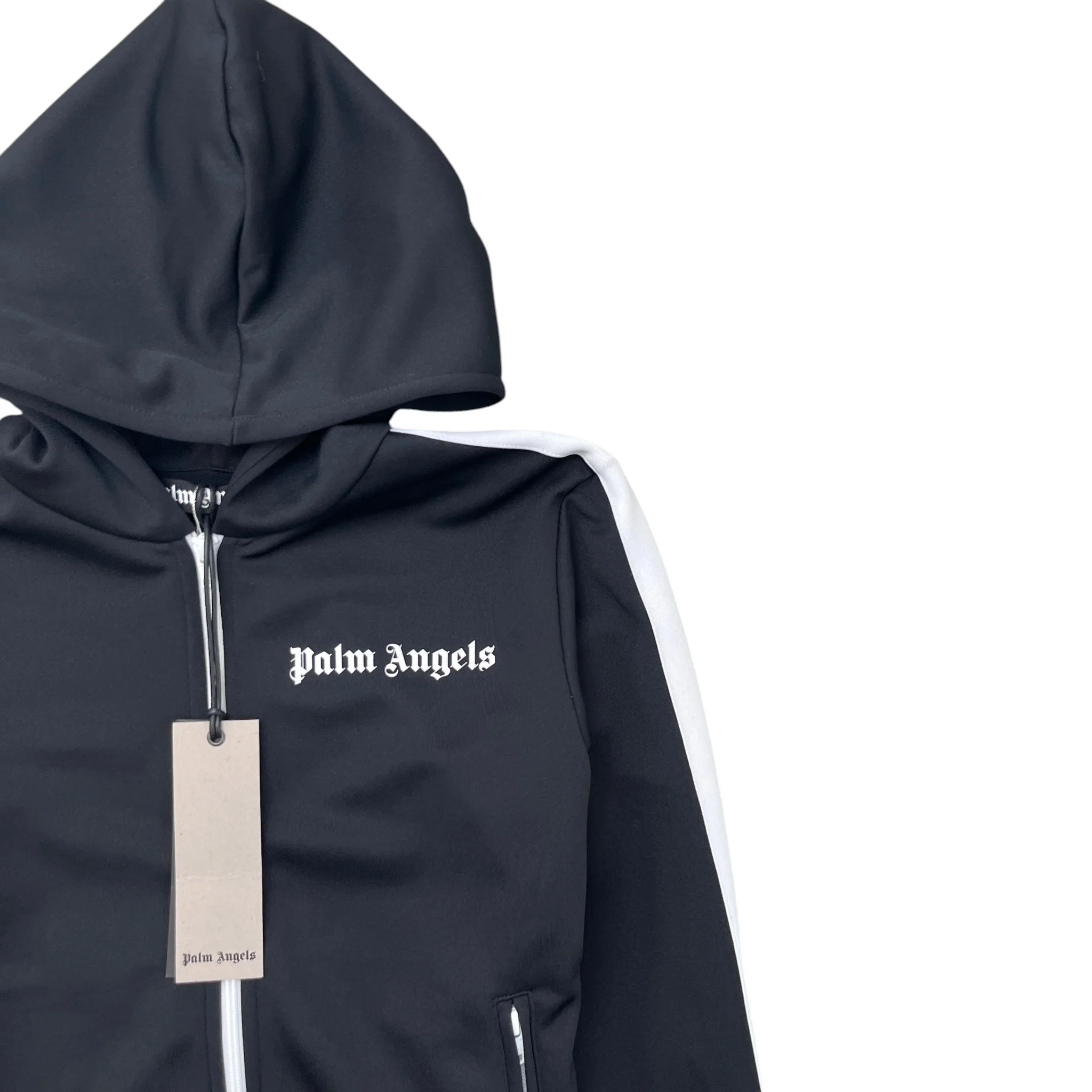Men's Track Hoodie Black Size XS - Image 5