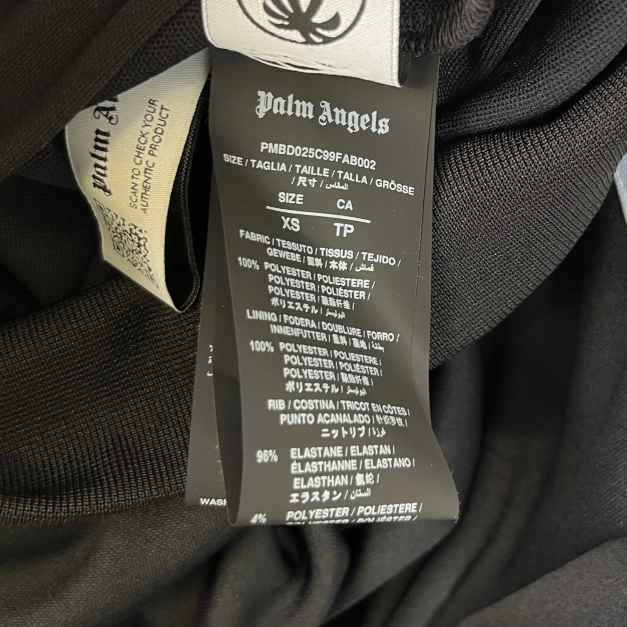 Men's Track Hoodie Black Size XS - Image 8