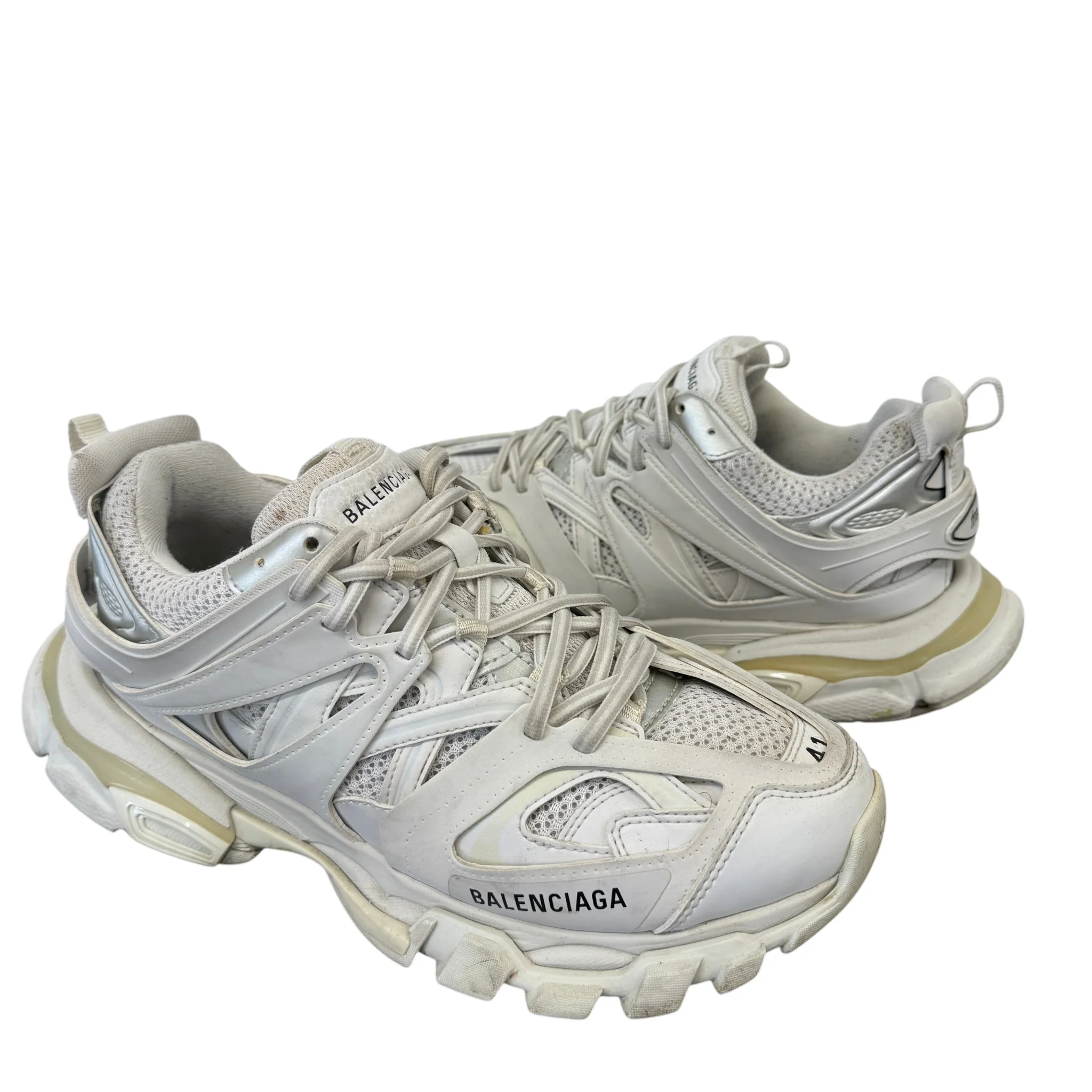Men's Tracks Low Trainers White Size EU 41 / UK 7 - Image 3