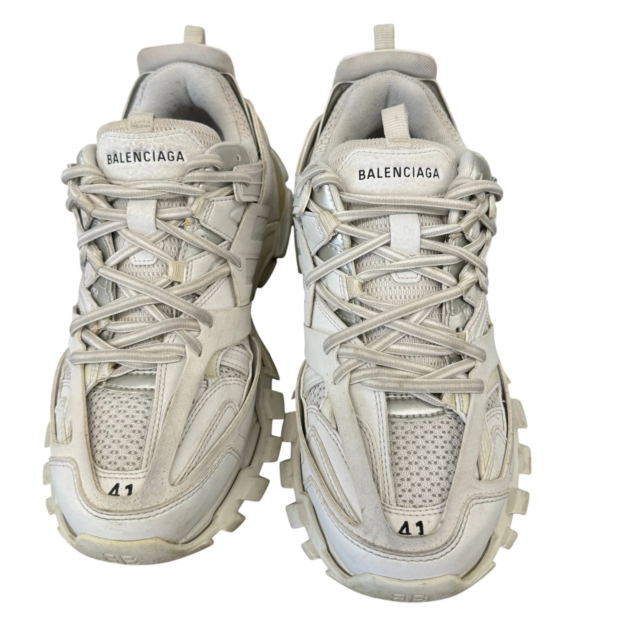 Men's Tracks Low Trainers White Size EU 41 / UK 7 - Image 6