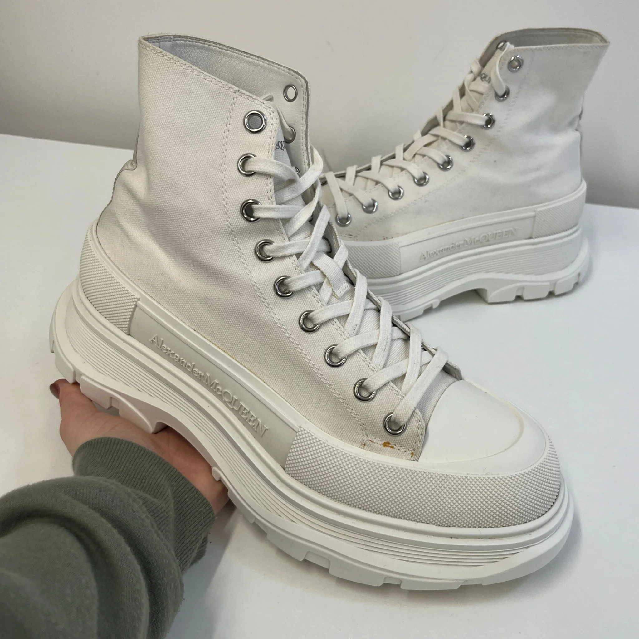 Men's Tread Slick High Trainers White Size EU 43.5 / UK 9.5 - Image 11