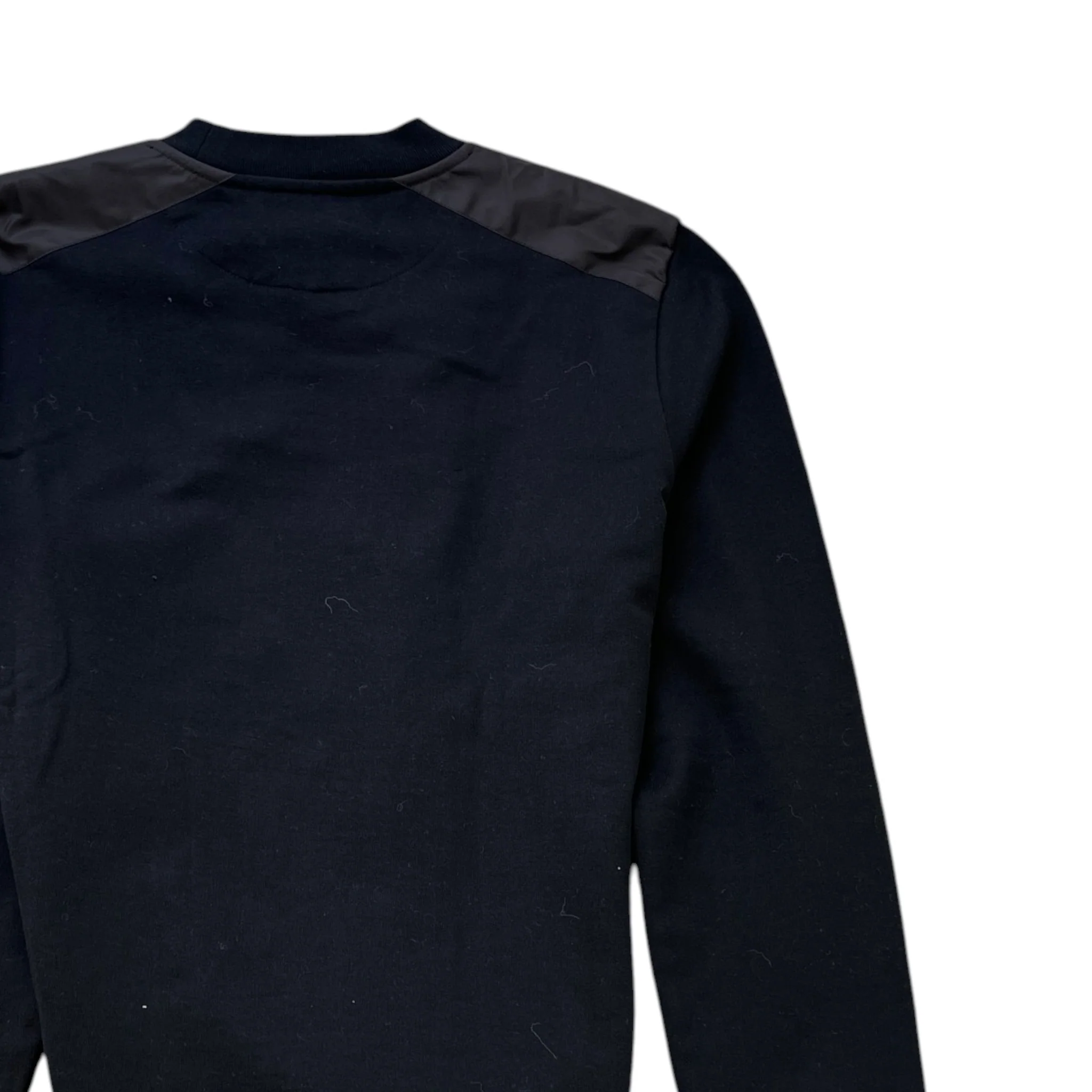 Men's Triangle Logo Nylon Sweatshirt Black Size S - Image 4
