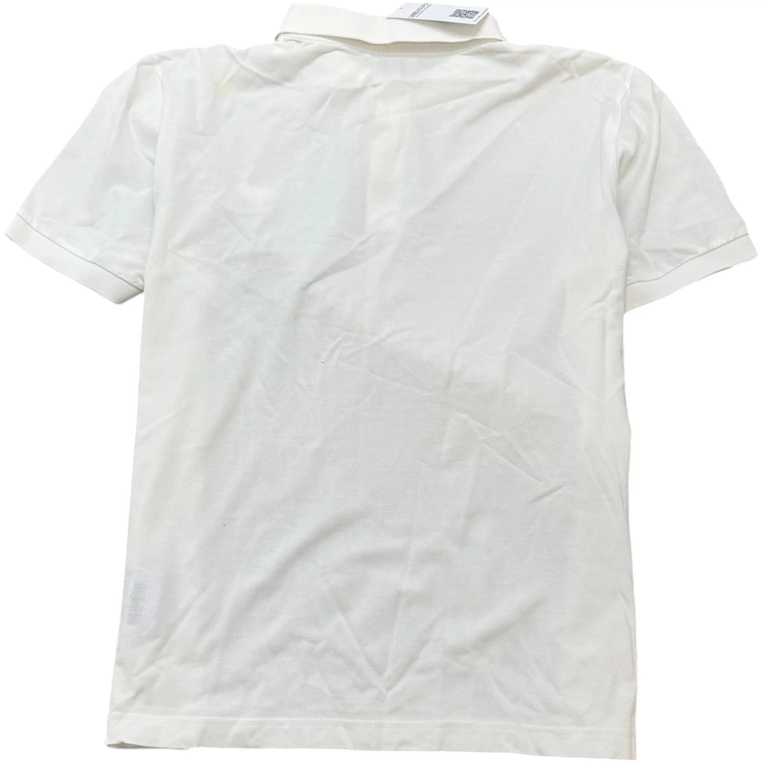 Men's Triangle Logo Polo Shirt White Size XL - Image 2