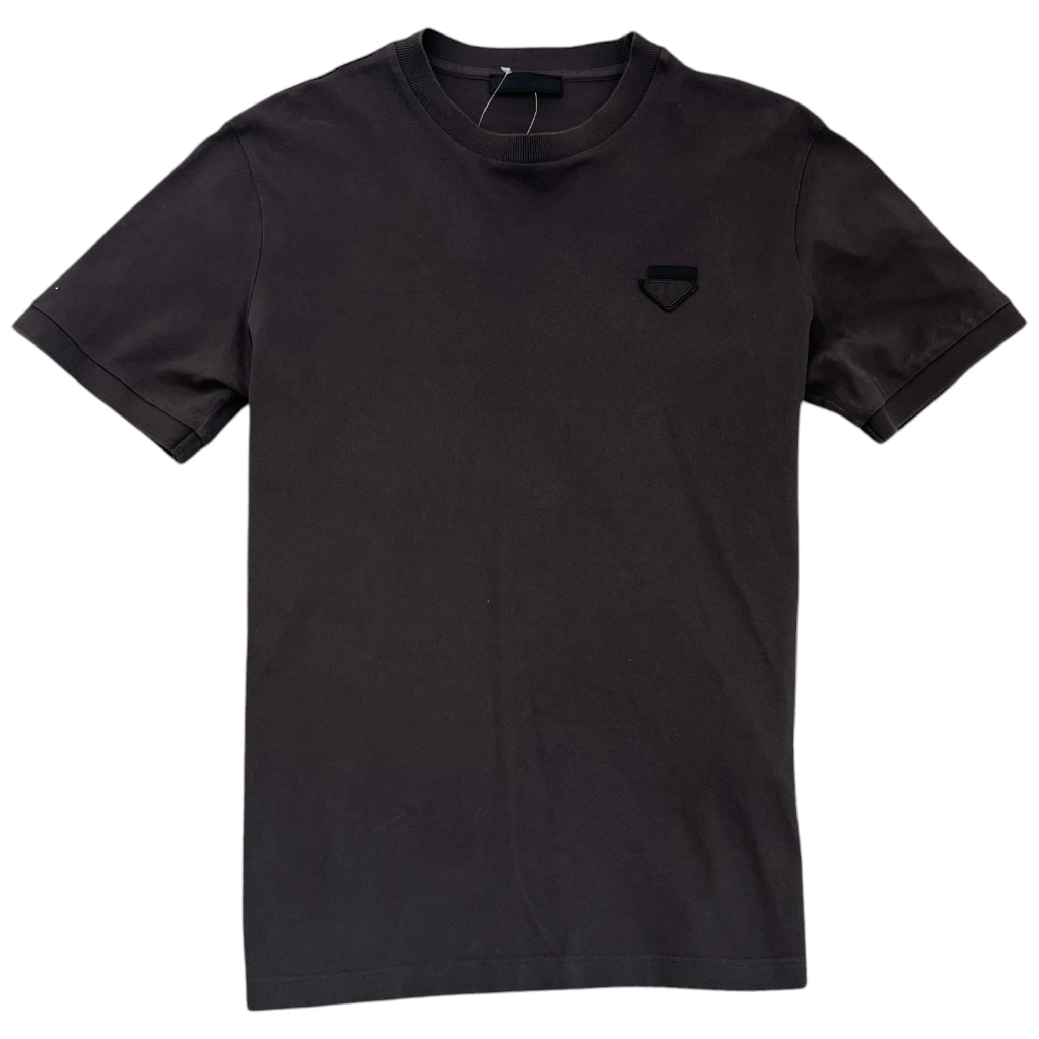 Men's Triangle Logo T-Shirt Grey Size M