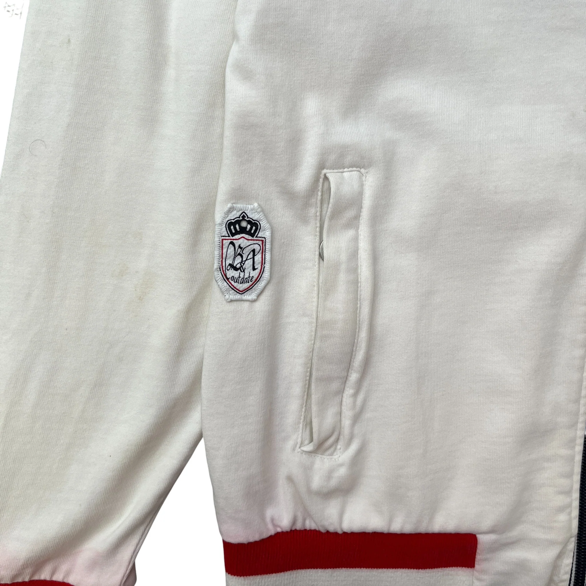 Men's Tricolor Stripe Jacket White Size S - Image 6