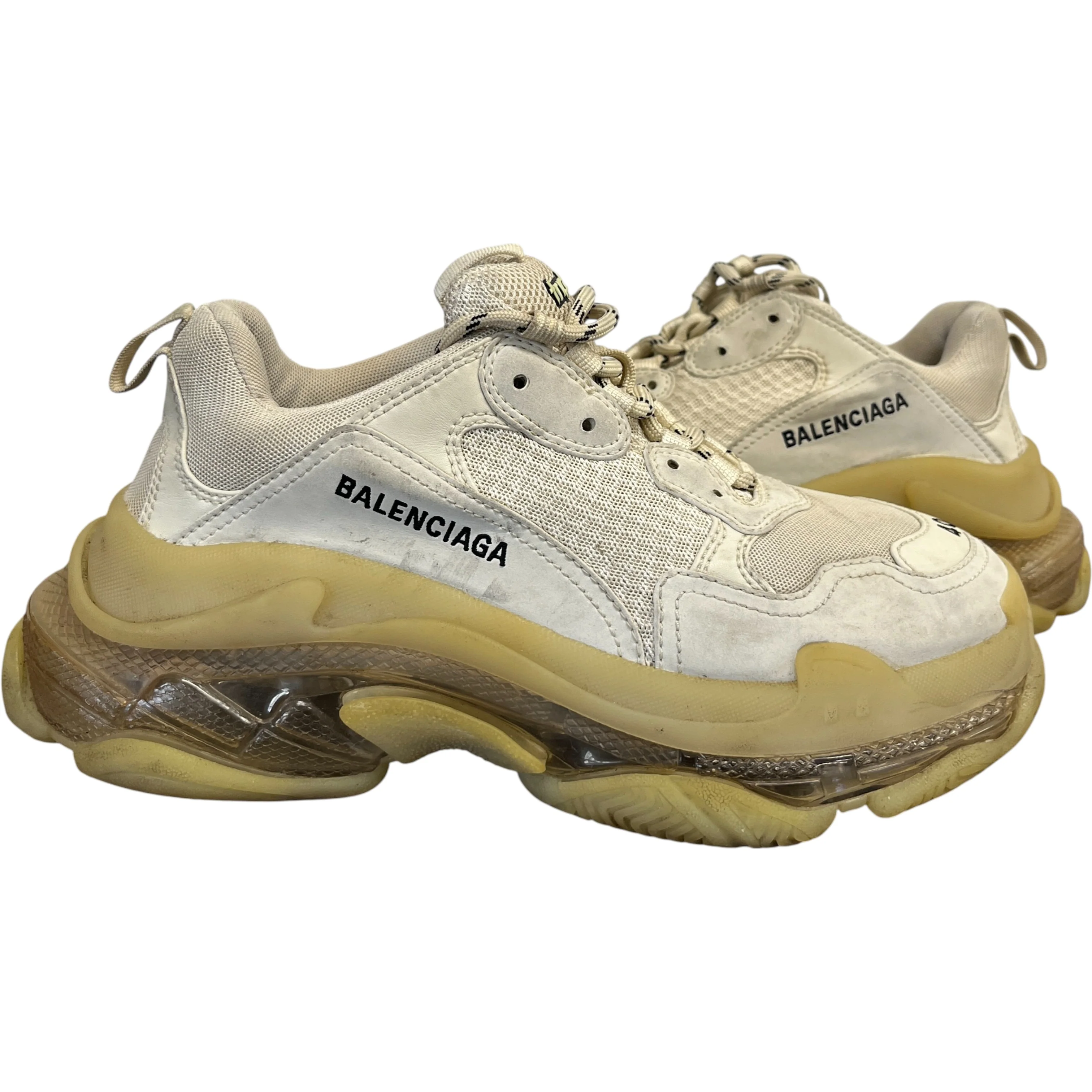 Men's Triple S Low Trainers Beige Size EU 40 / UK 6 - Image 3
