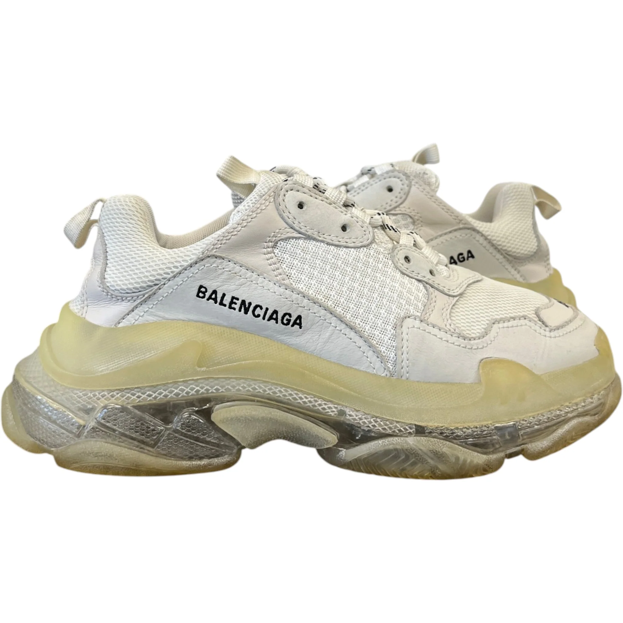 Men's Triple S Low Trainers Beige Size EU 41 / UK 7 - Image 3