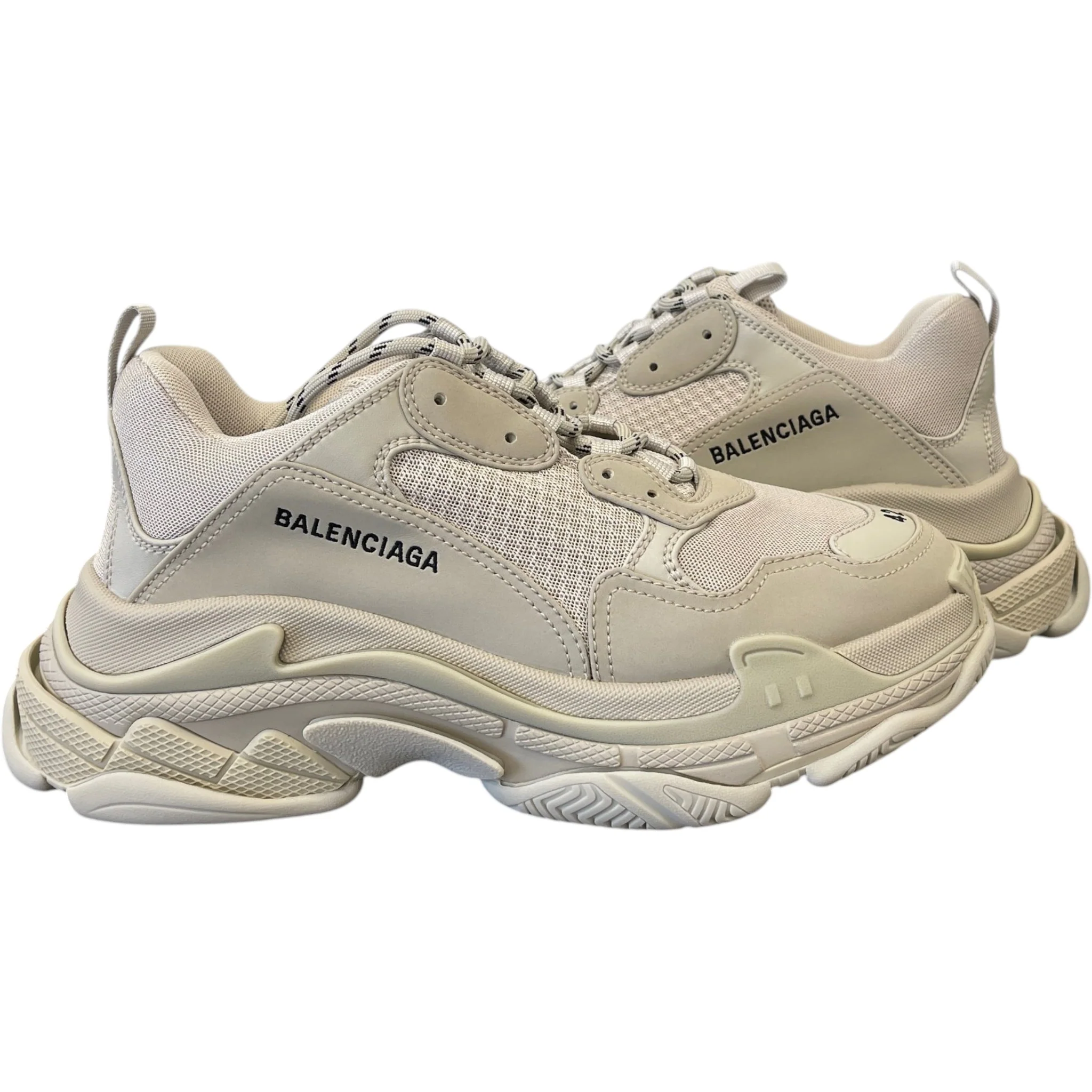 Men's Triple S Low Trainers Beige Size EU 42 / UK 8 - Image 3