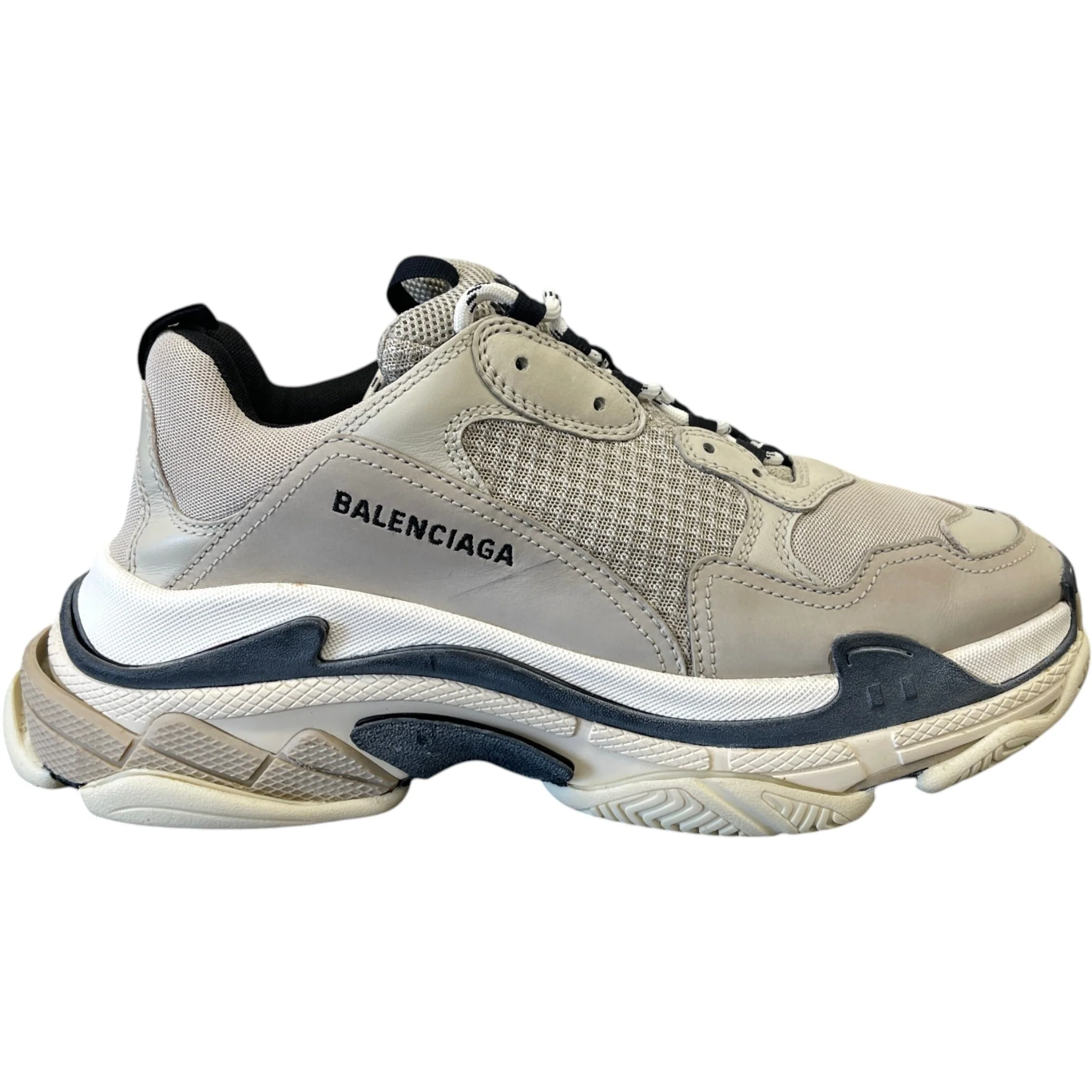 Men's Triple S Low Trainers Beige Size EU 44 / UK 10
