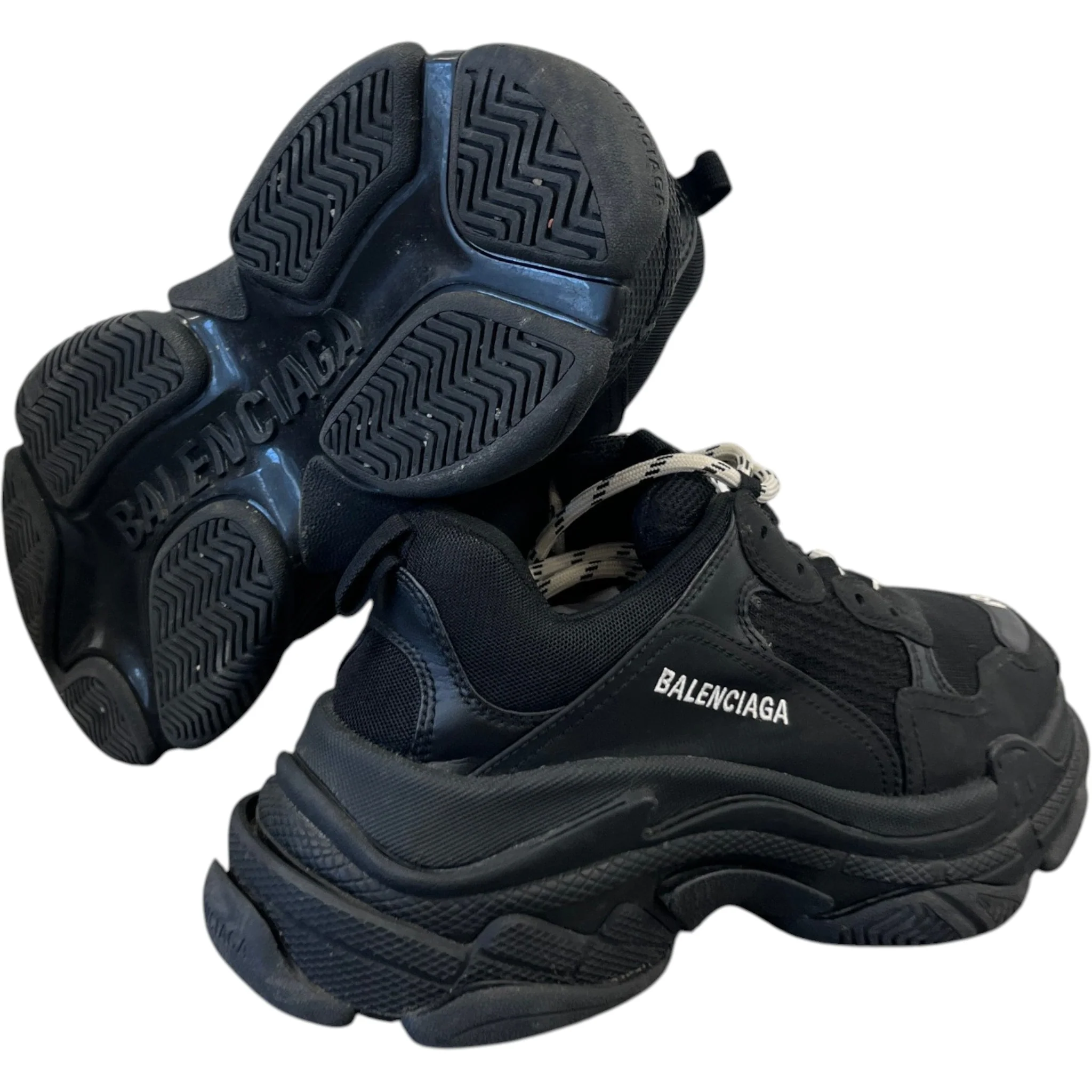 Men's Triple S Low Trainers Black Size EU 40 / UK 6 - Image 10