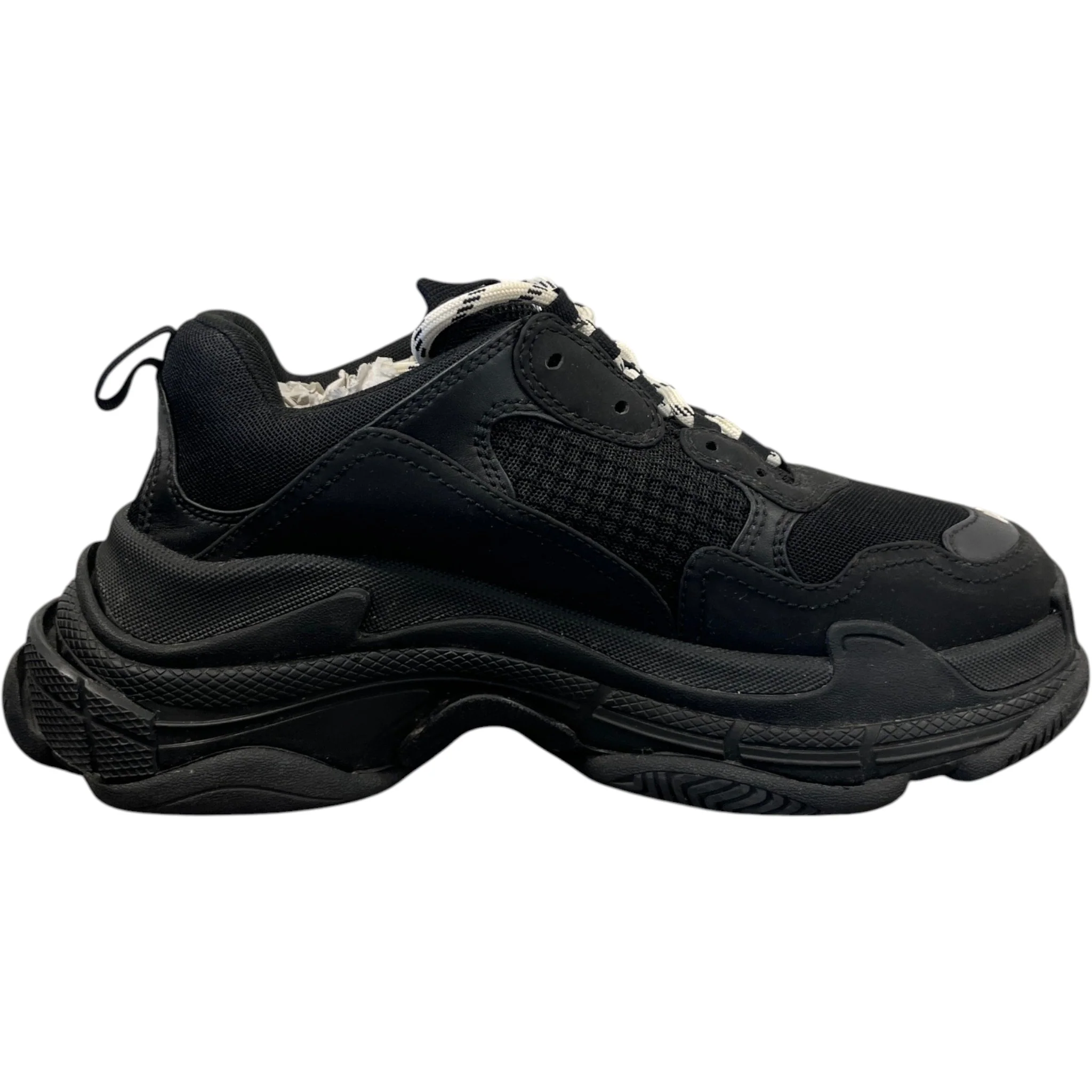 Men's Triple S Low Trainers Black Size EU 40 / UK 6 - Image 4