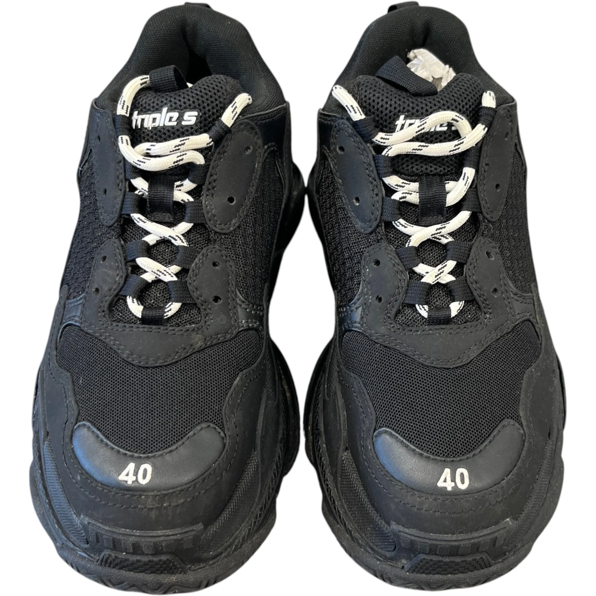 Men's Triple S Low Trainers Black Size EU 40 / UK 6 - Image 6