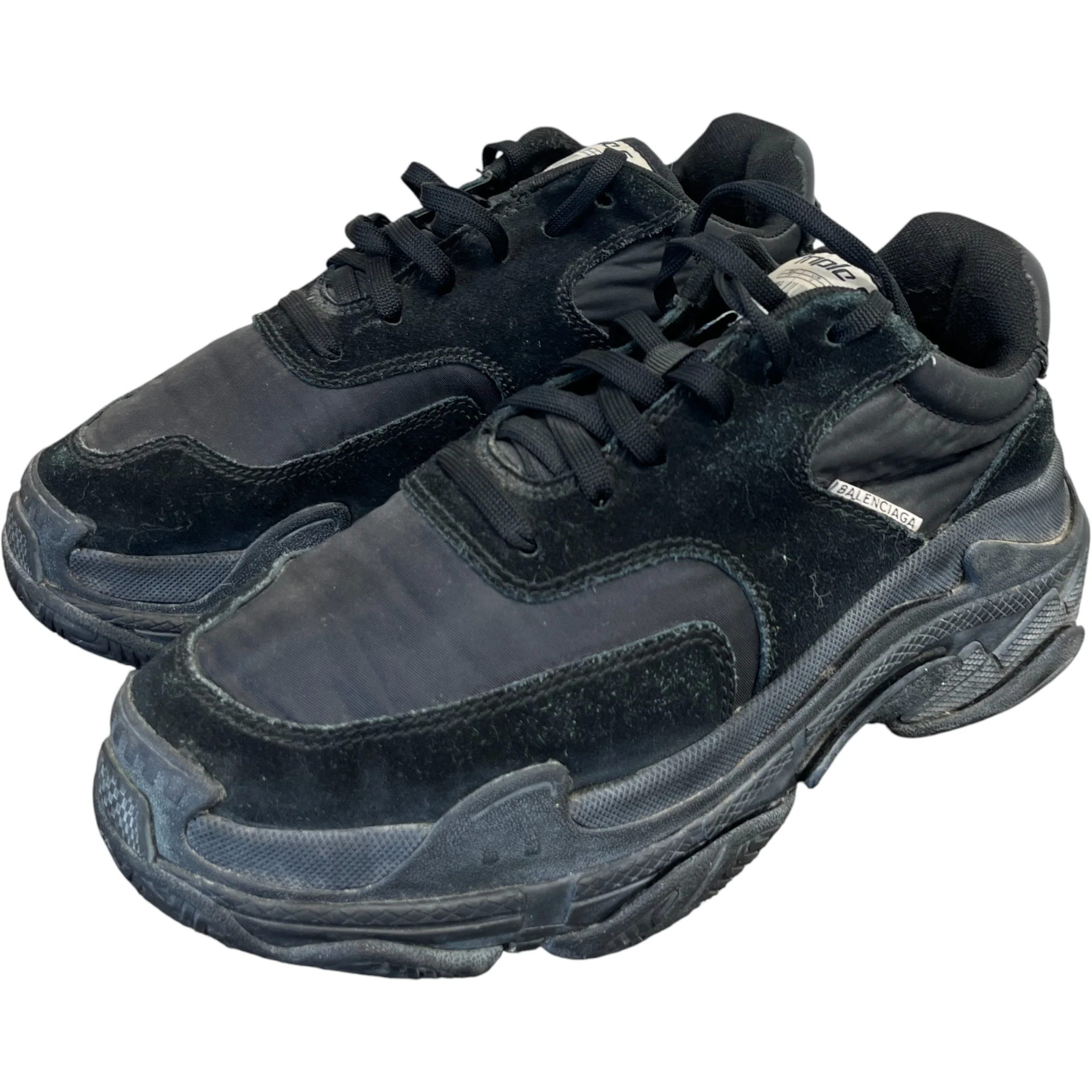 Men's Triple S Low Trainers Black Size EU 40 / UK 6 - Image 9
