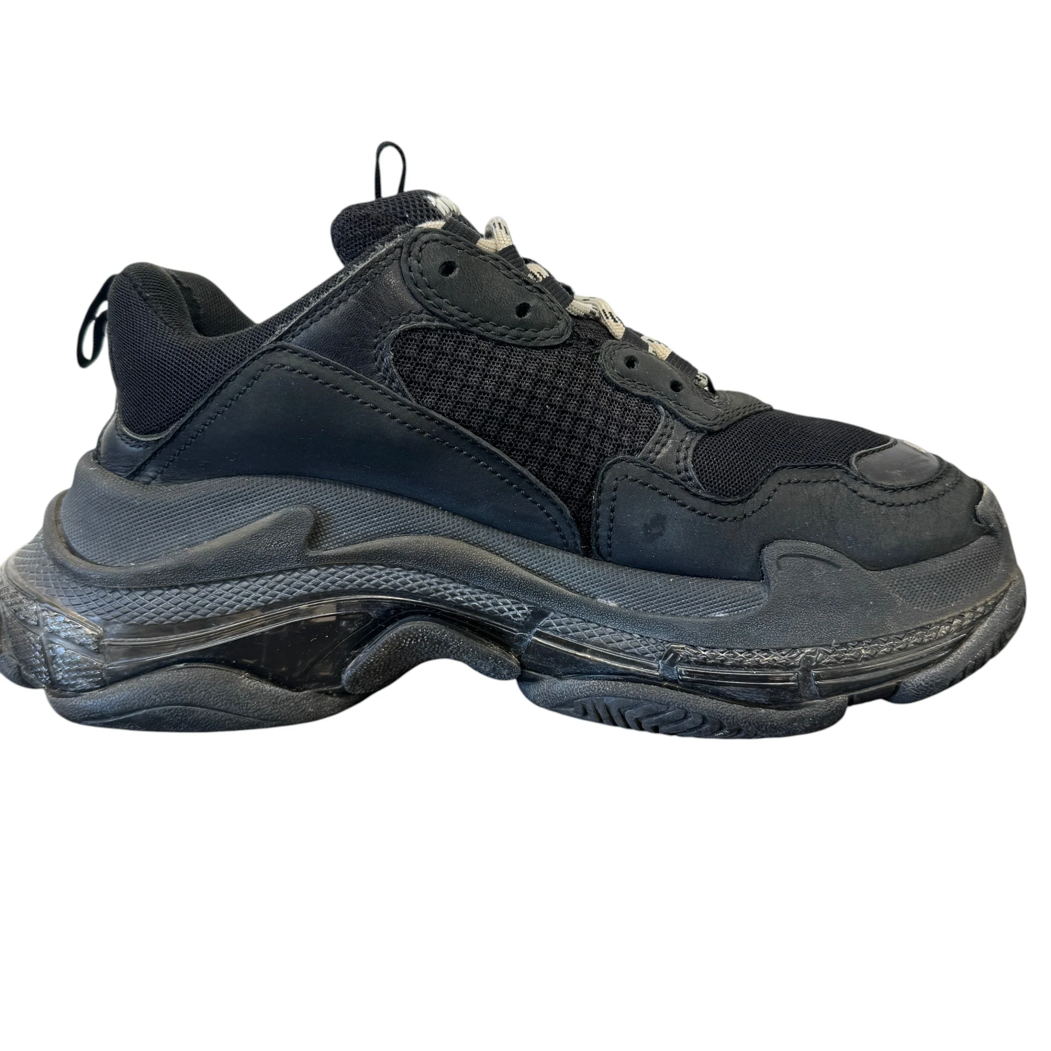 Men's Triple S Low Trainers Black Size EU 40 / UK 6 - Image 4