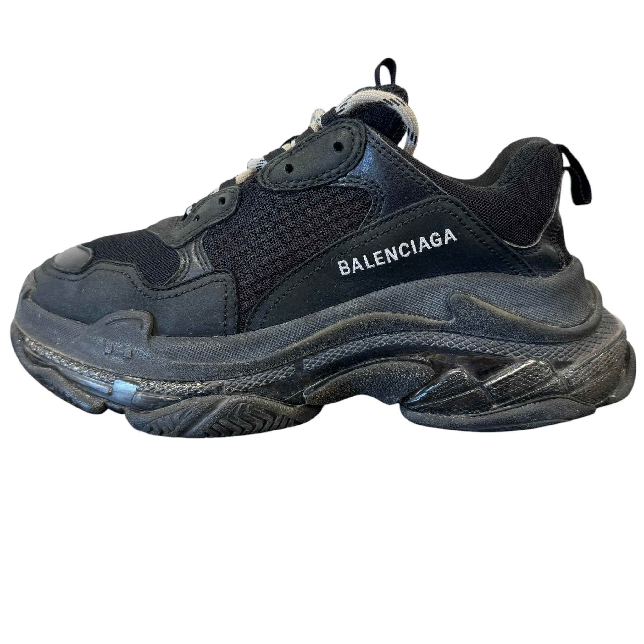 Men's Triple S Low Trainers Black Size EU 40 / UK 6 - Image 5