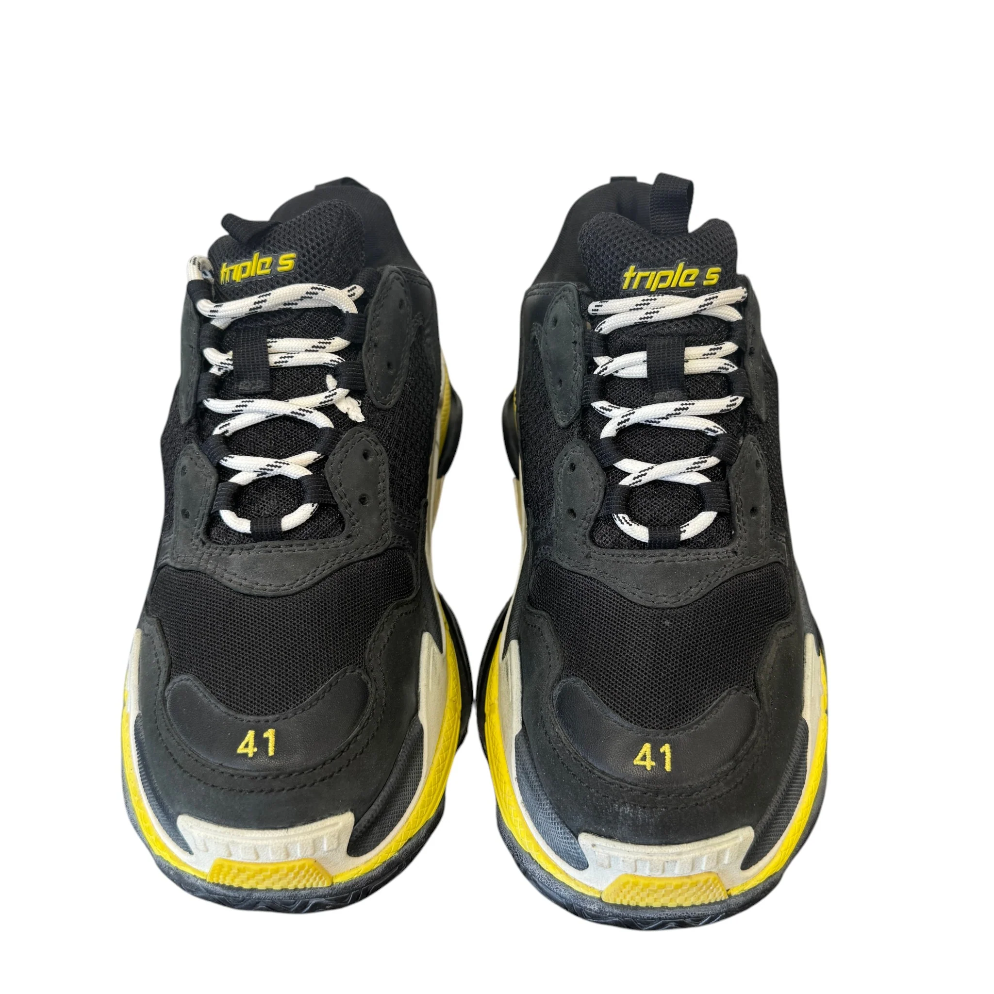 Men's Triple S Low Trainers Black Size EU 41 / UK 7 - Image 6