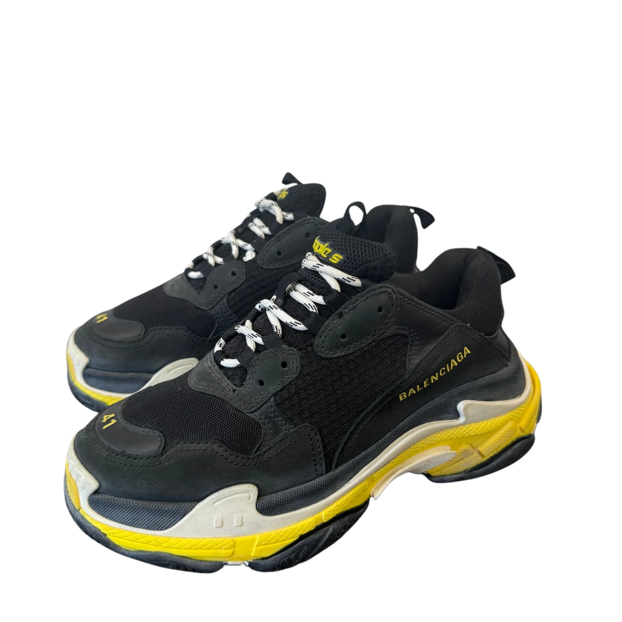 Men's Triple S Low Trainers Black Size EU 41 / UK 7 - Image 7