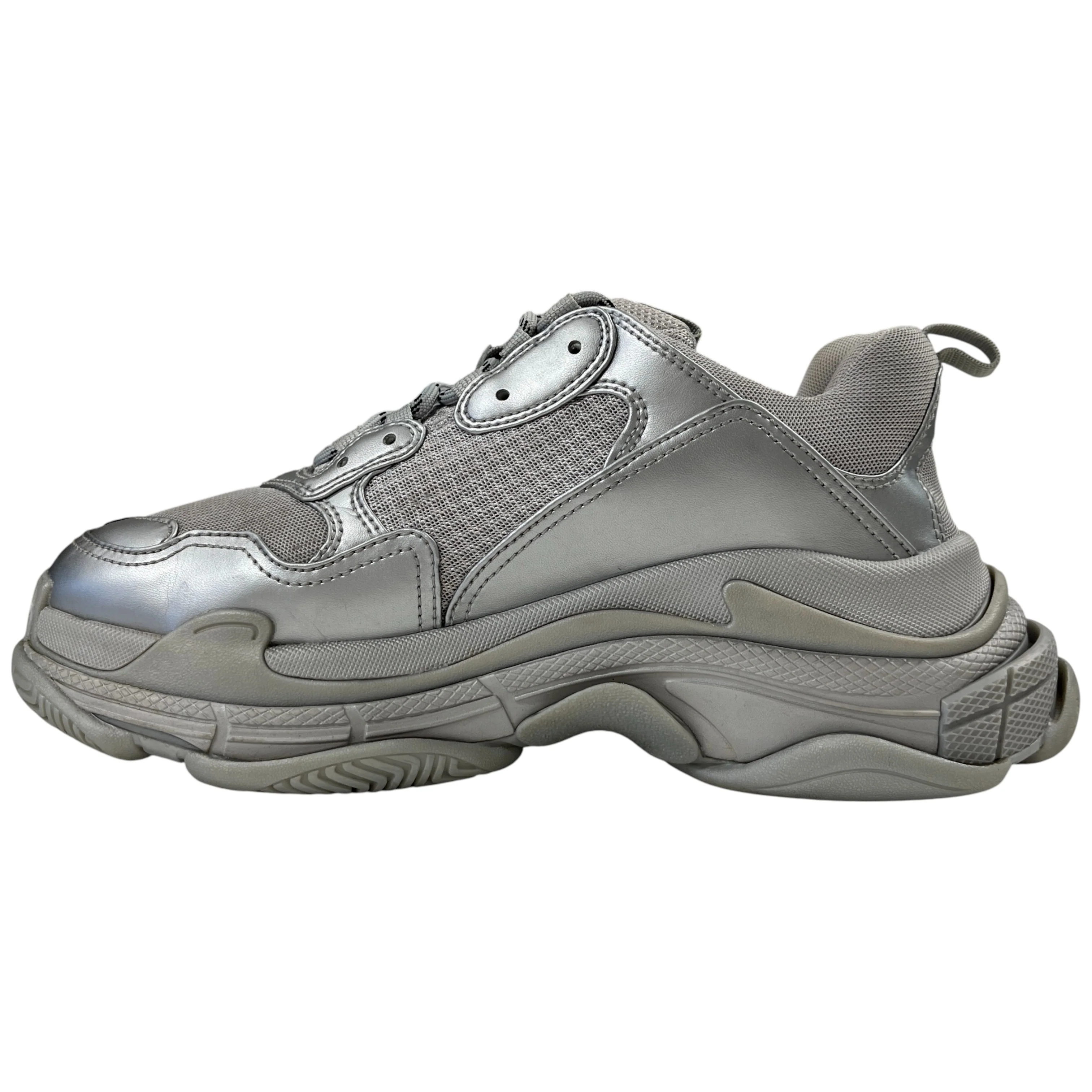 Men's Triple S Low Trainers Silver Size EU 42 / UK 8 - Image 2