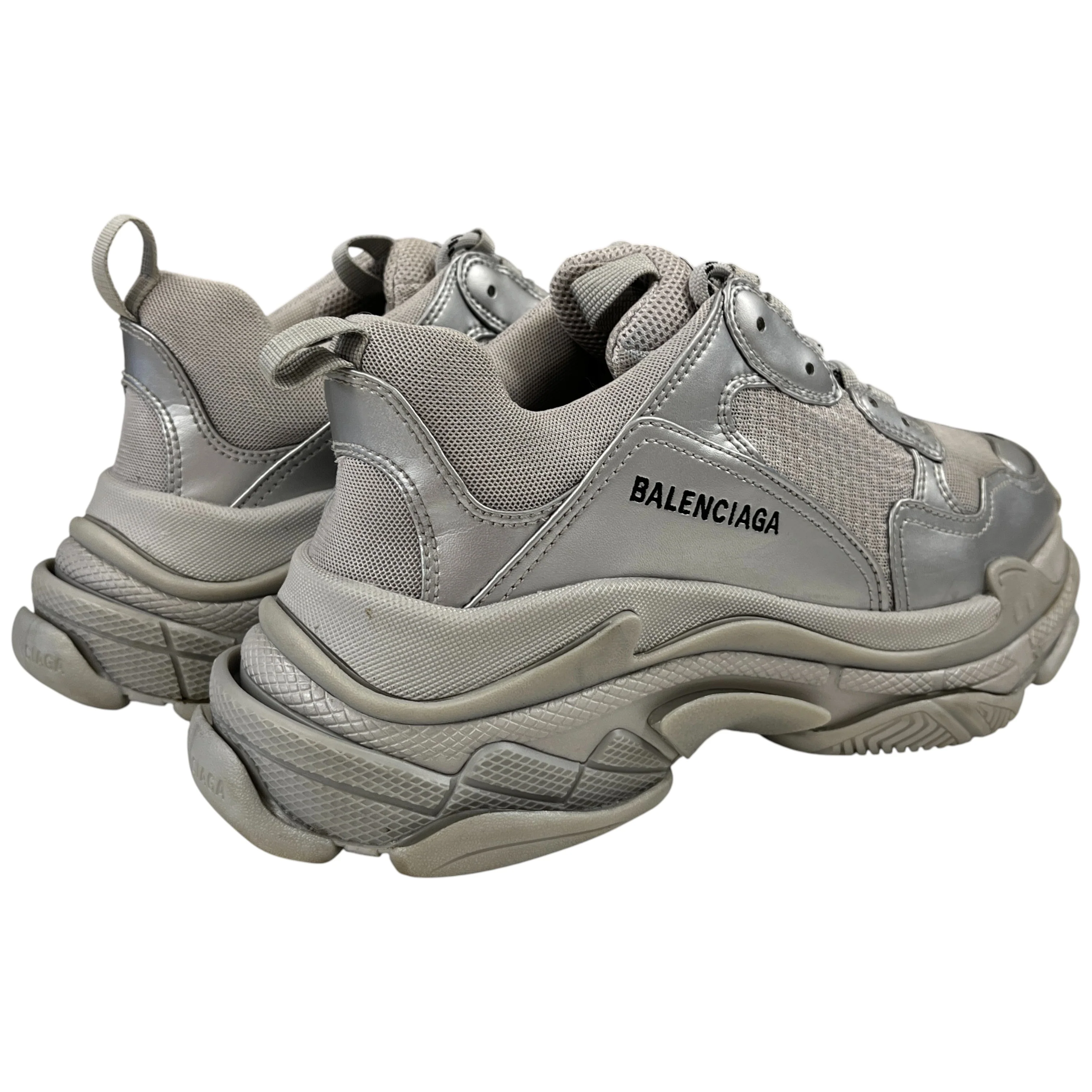 Men's Triple S Low Trainers Silver Size EU 42 / UK 8 - Image 9