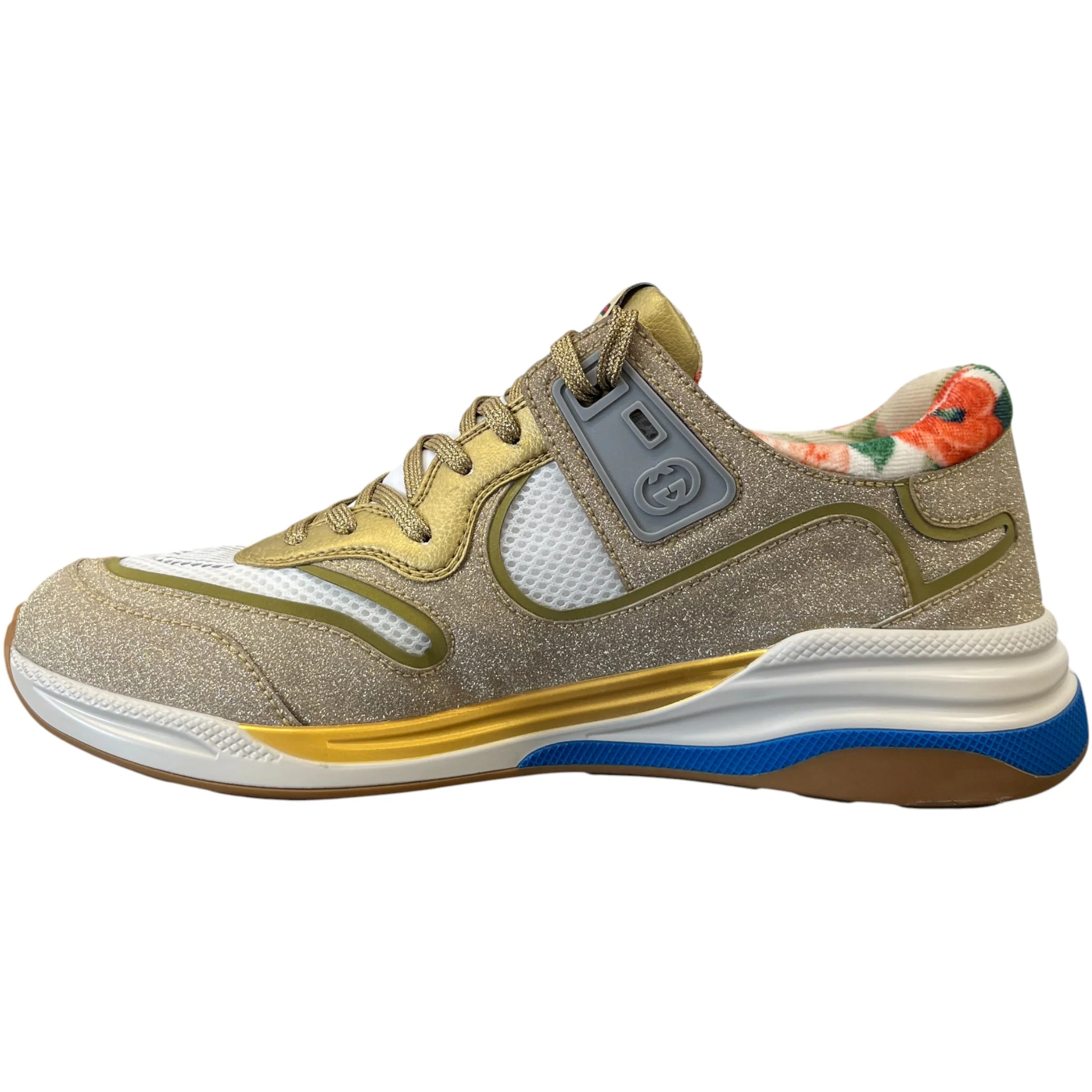 Men's Ultrapace Glitter Low Trainers Gold Size EU 41 / UK 7 - Image 2
