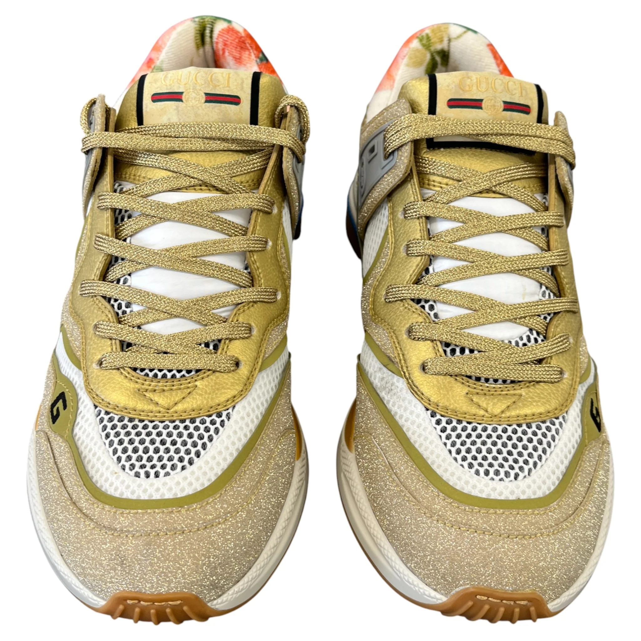 Men's Ultrapace Glitter Low Trainers Gold Size EU 41 / UK 7 - Image 6