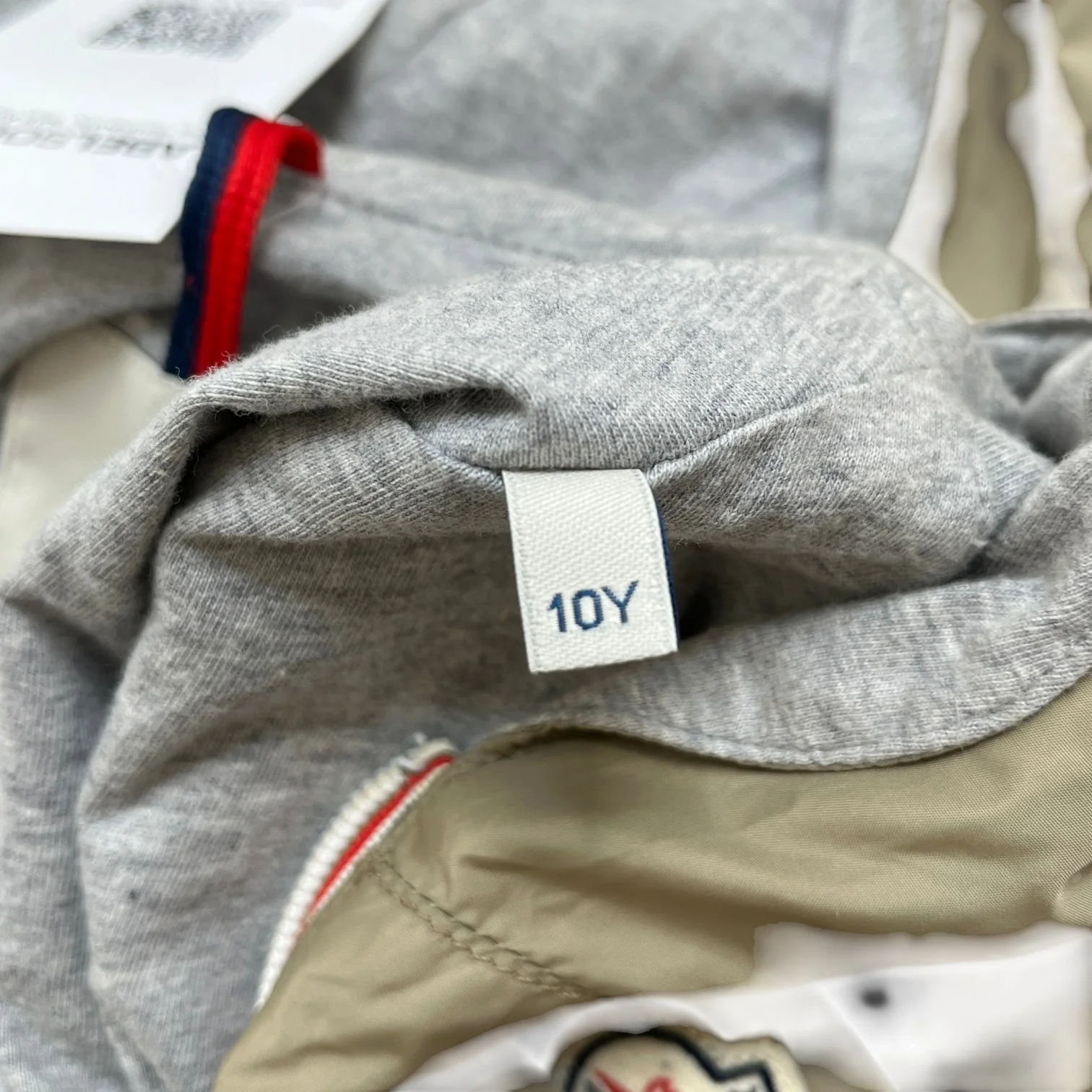 Men's Urville Hooded Junior Age 10 Jacket Beige Size XXS - Image 8
