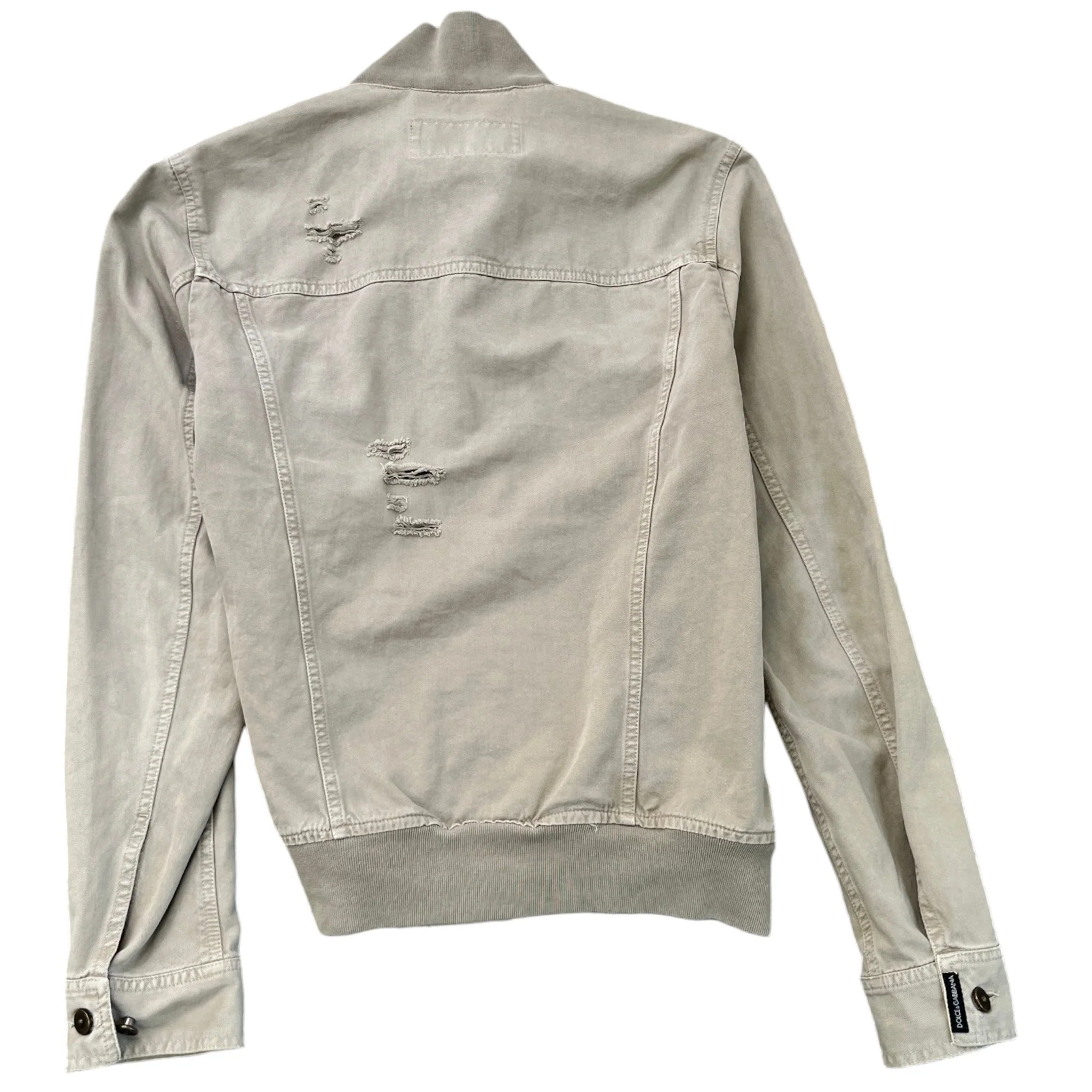 Men's Utility Logo Denim Jacket Beige Size IT 44 / XS - Image 2