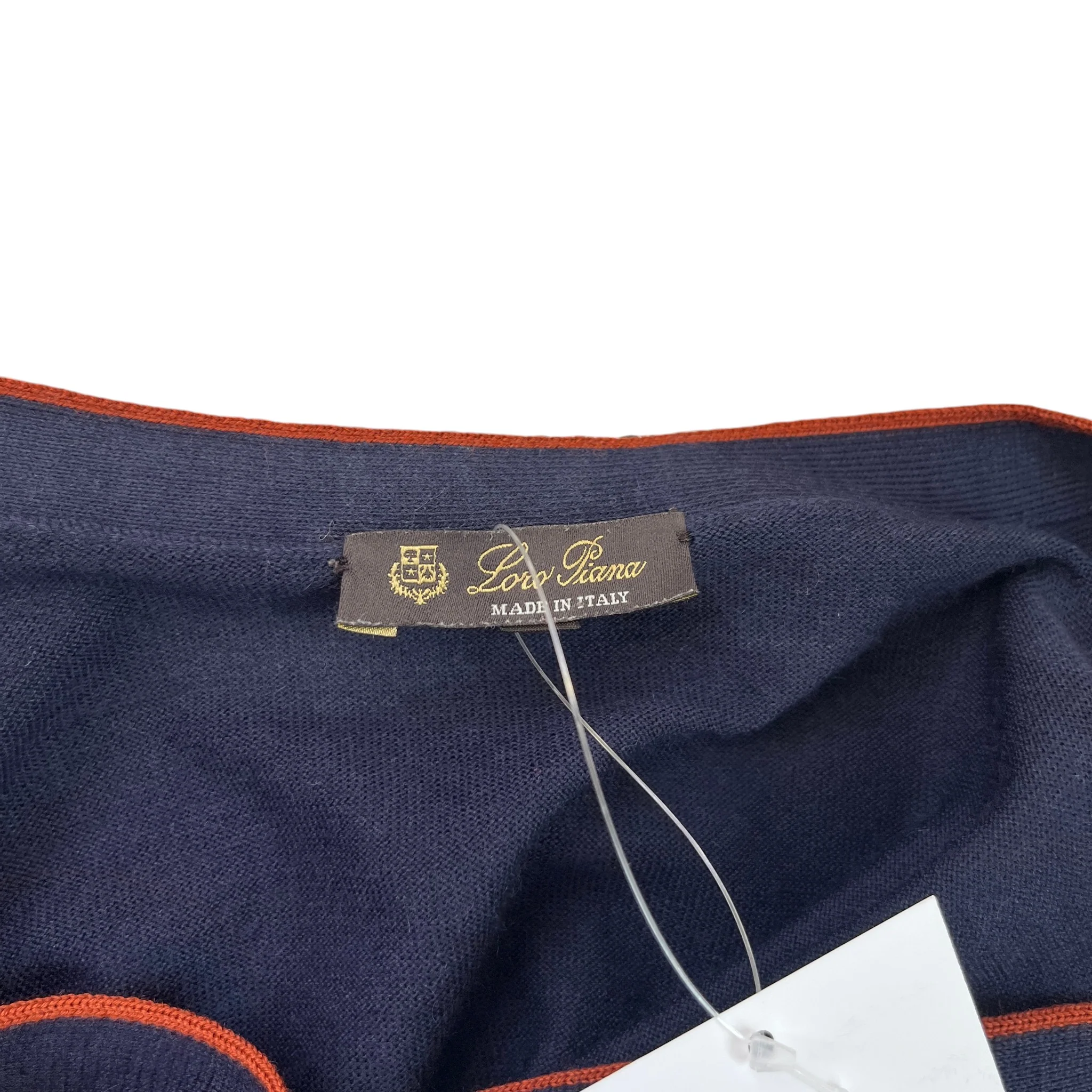 Men's V Neck Cardigan Navy Size IT 52 / UK XL - Image 8