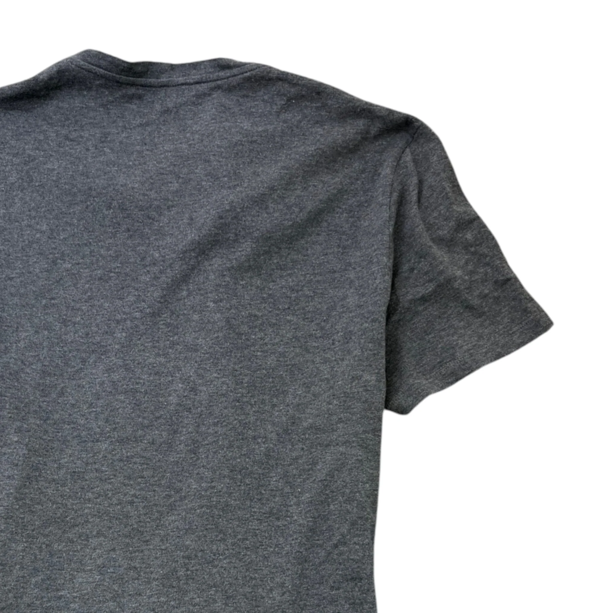 Men's V Neck Web T-Shirt Grey Size L - Image 4