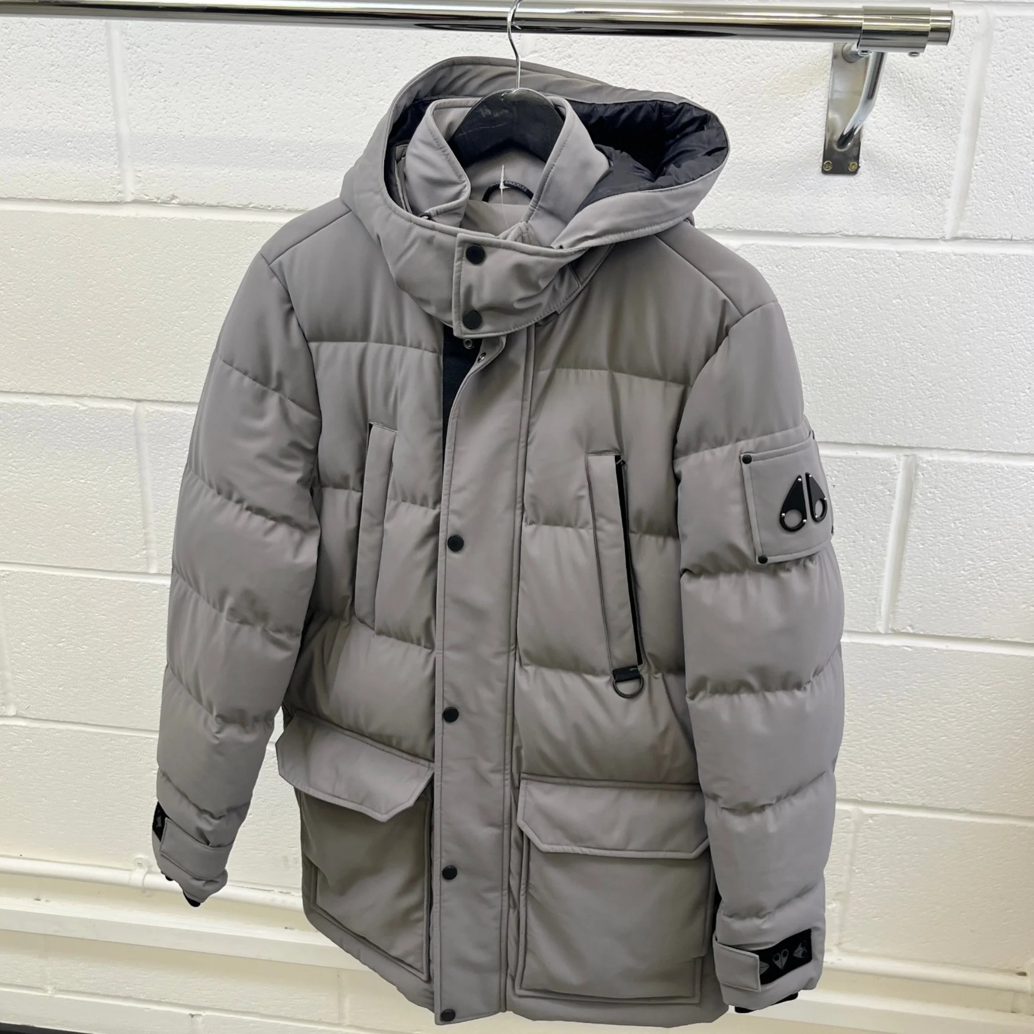 Men's Valleyfield Down Jacket Grey Size M - Image 10