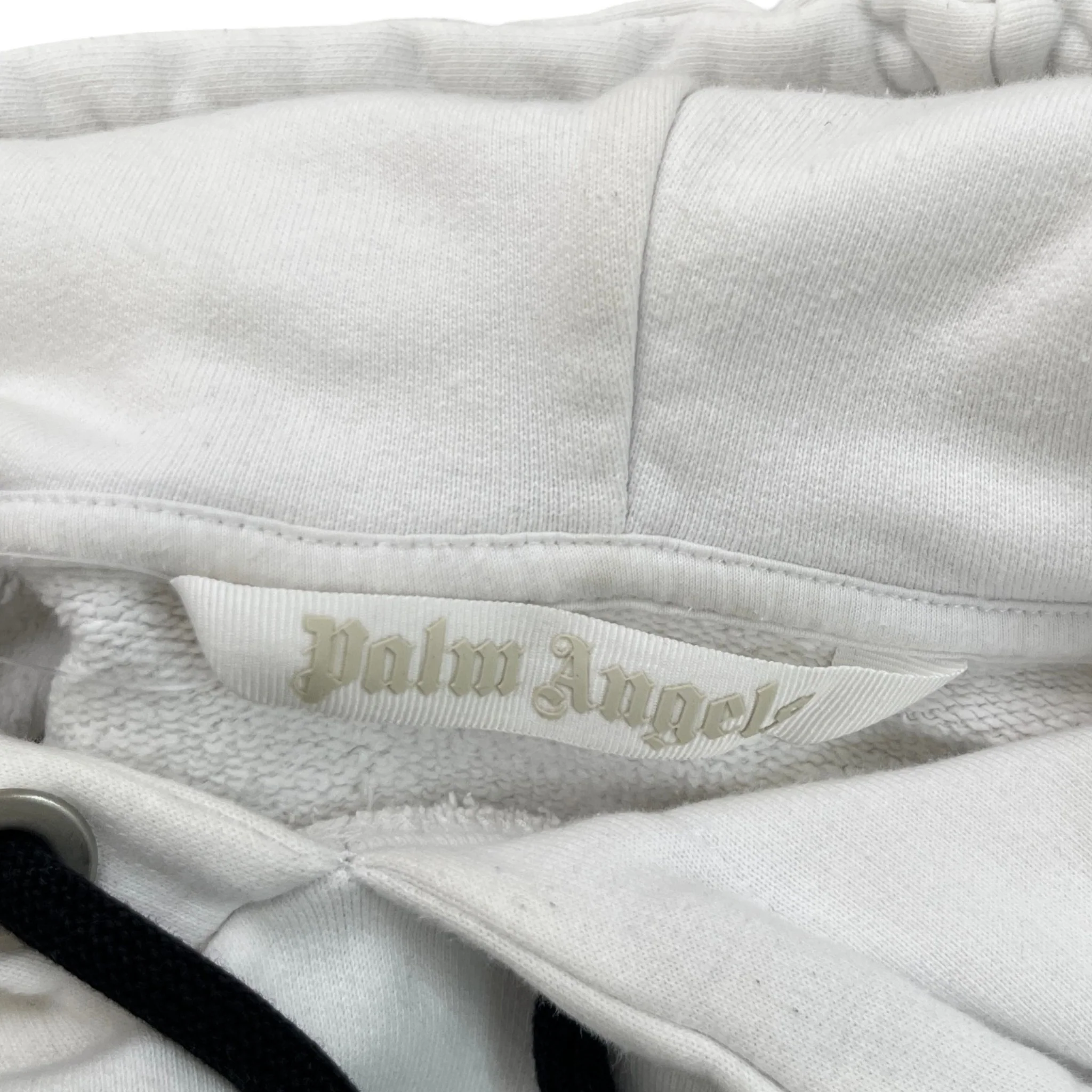 Men's Venice Beach Sprayed Hoodie White Size XS - Image 7