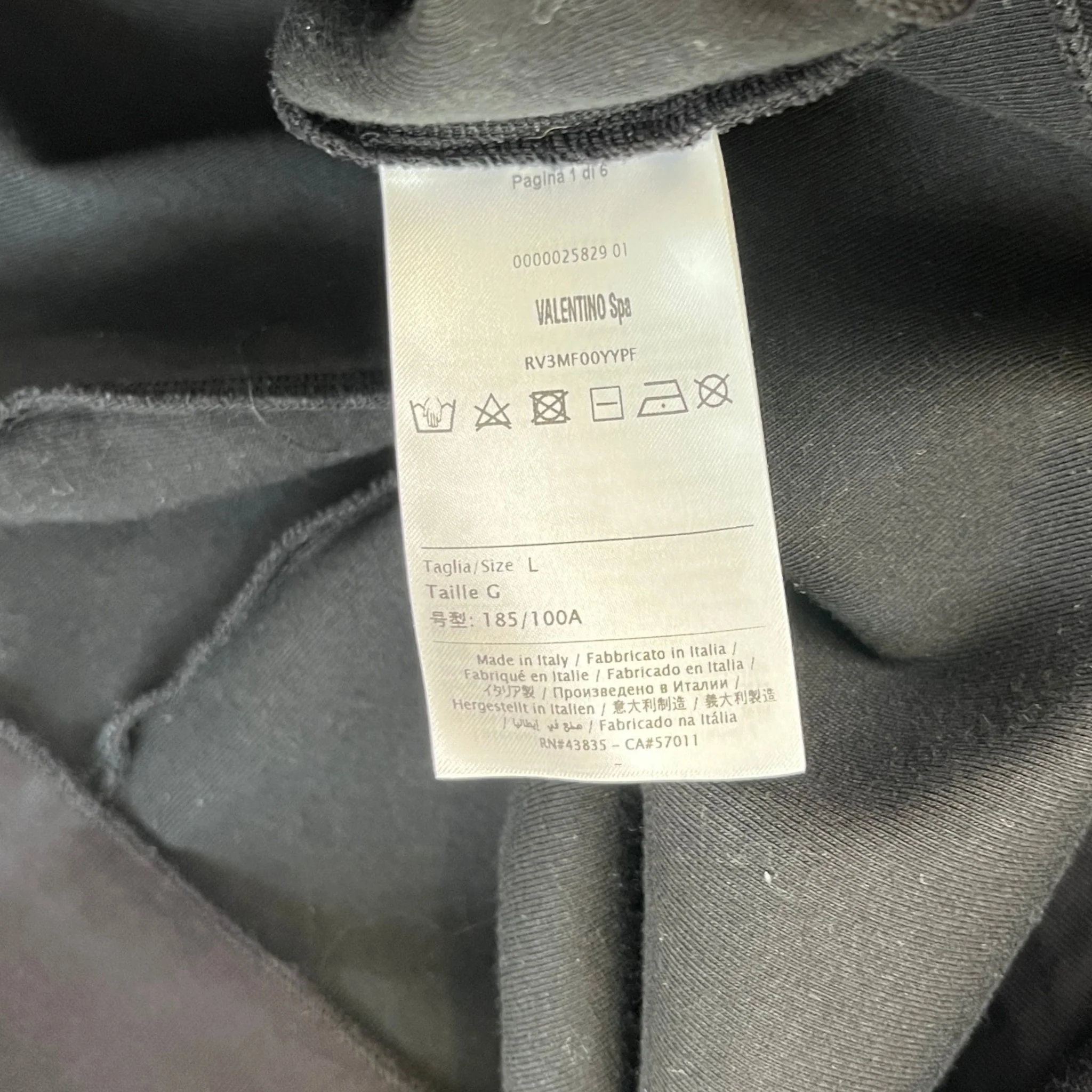 Men's Vltn Logo Track Jacket Black Size L - Image 6
