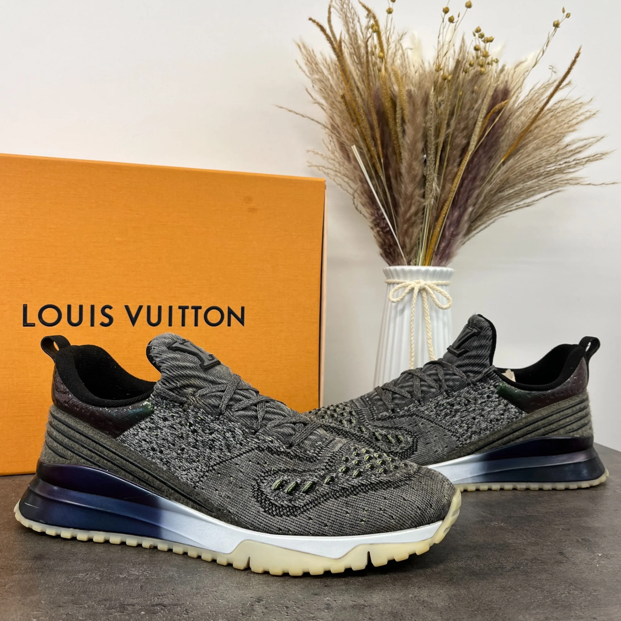 Men's Vnr Knit Low Trainers Grey Size EU 44 / UK 10 - Image 13