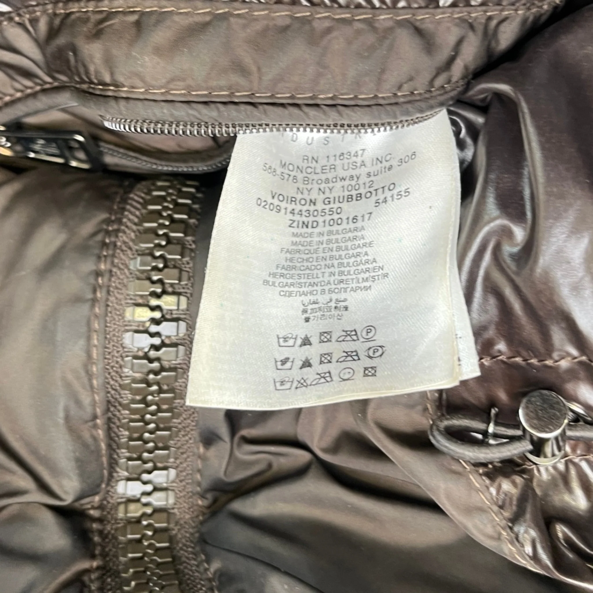 Men's Voiron Down Jacket Brown Size 4 / XL - Image 10