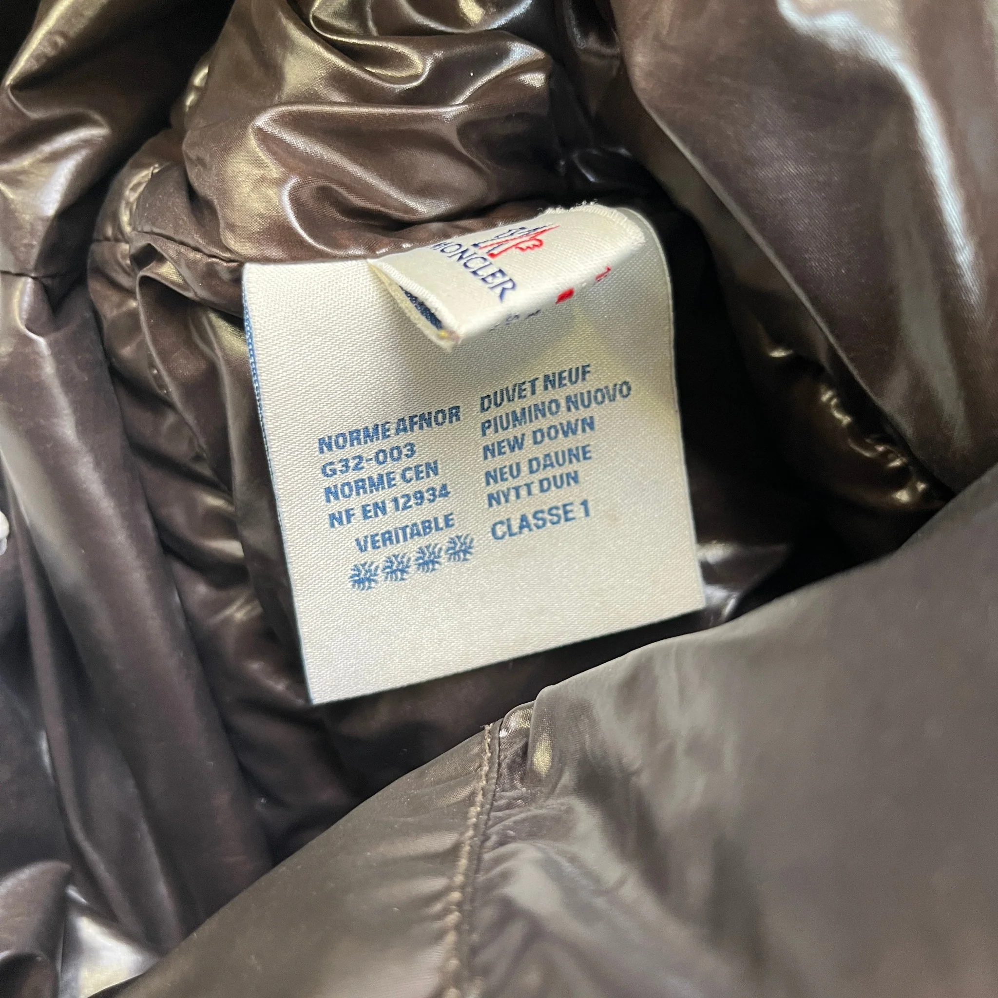 Men's Voiron Down Jacket Brown Size 4 / XL - Image 9